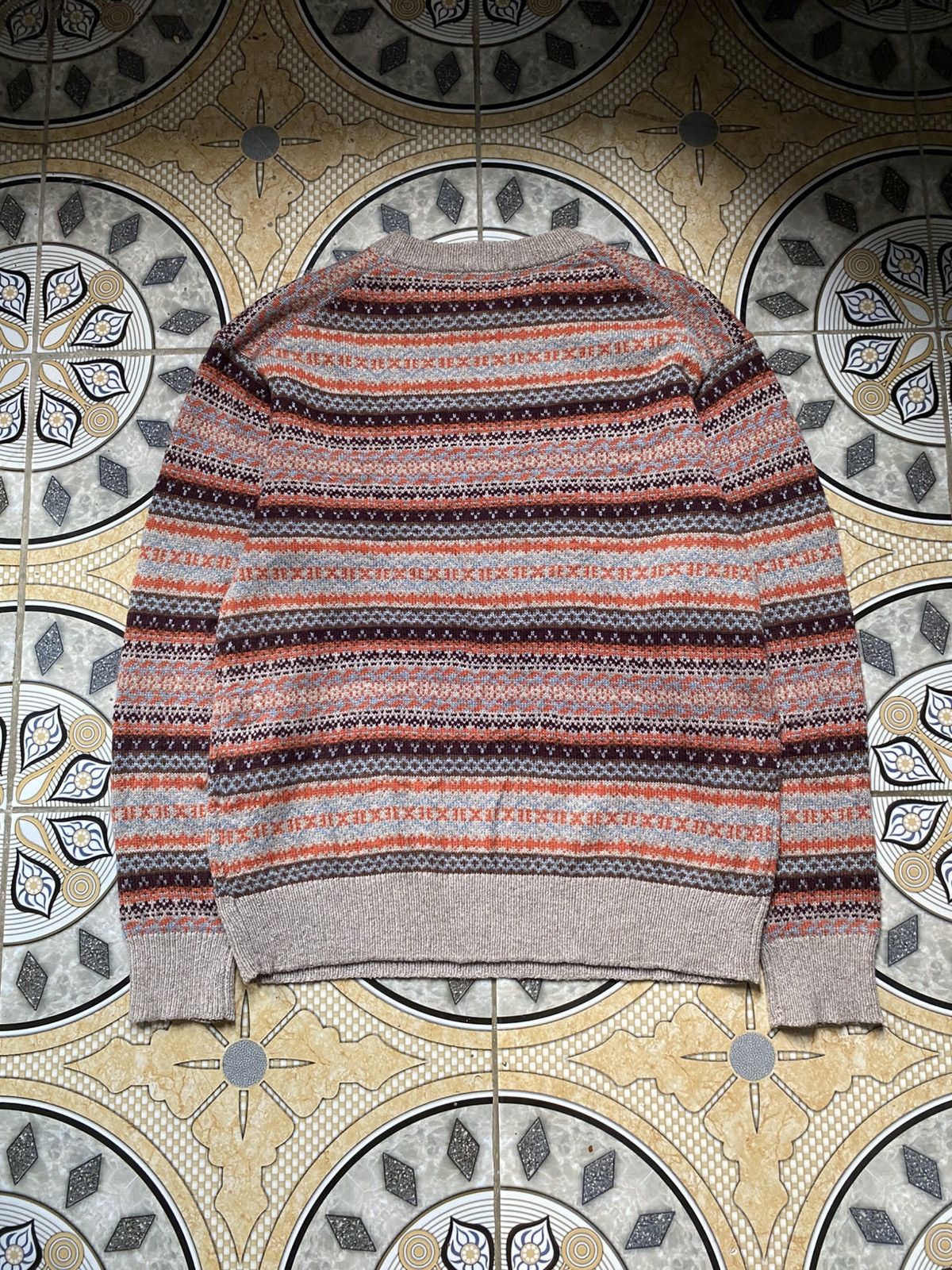 Other Vintage 90's GU Japan Fair Isle Knit Winter Streetwear Size US M / EU 48-50 / 2 - 4 Thumbnail