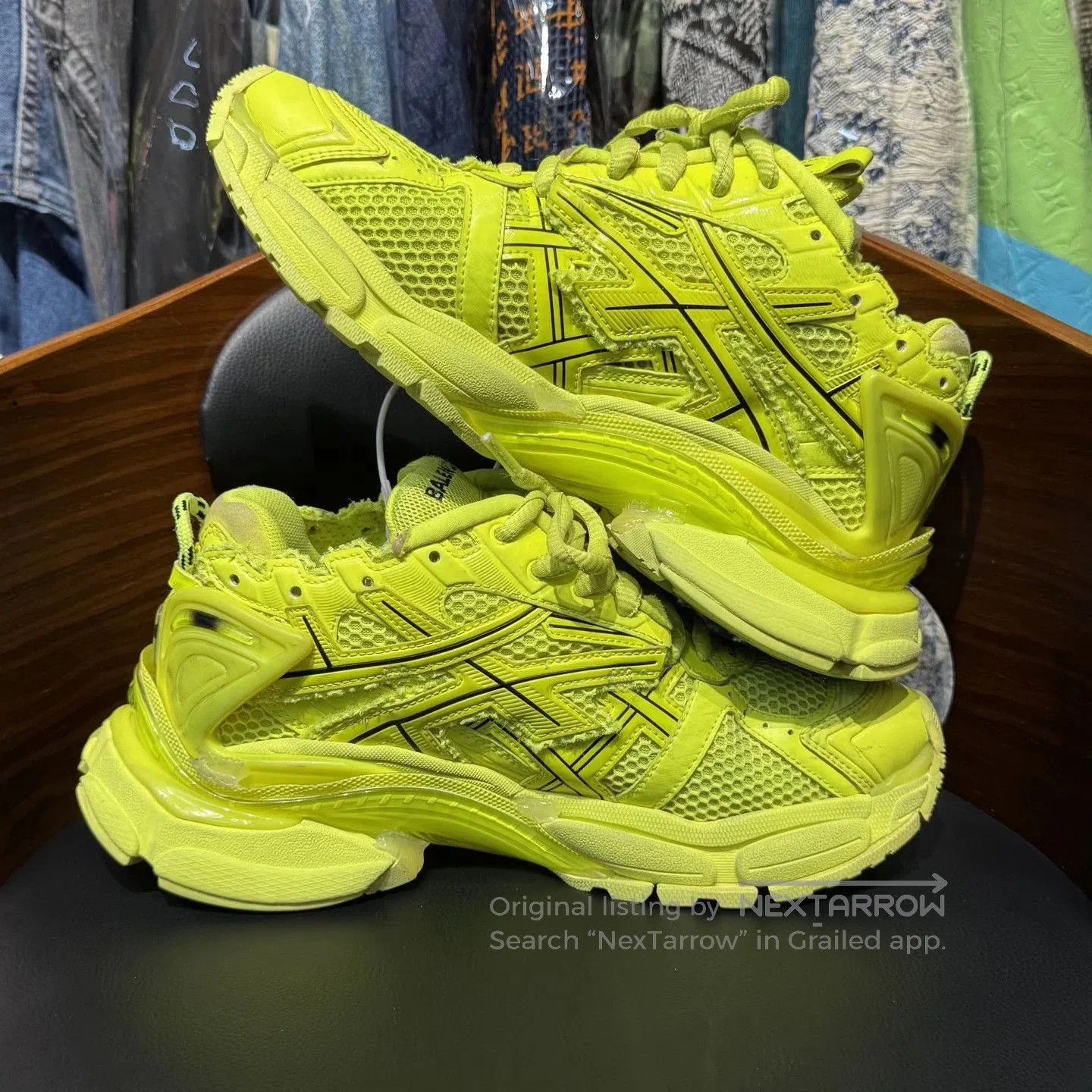 Balenciaga Yellow High-Top Sneakers Size 7. Size US 7 / EU 40 - 5 Thumbnail
