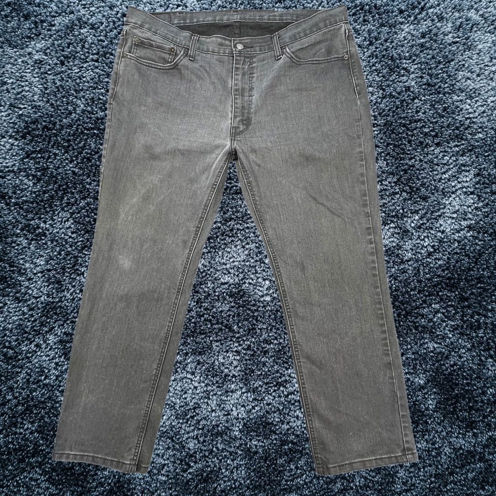 Levi Jeans Mens 38x30 Grey Straight Denim 541 Stretch in Gray, Men's