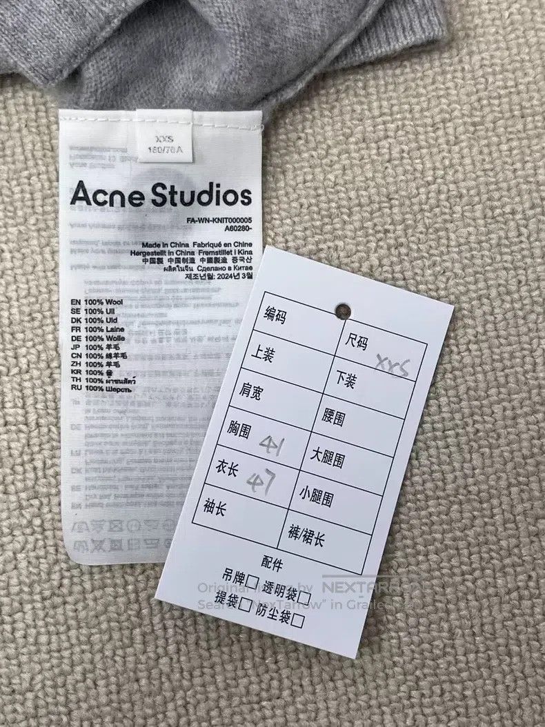 Acne Studios Acne Studios Solid Color Wool Single Breasted Short Sleeve Size XXS / US 00 / IT 34 - 4 Thumbnail