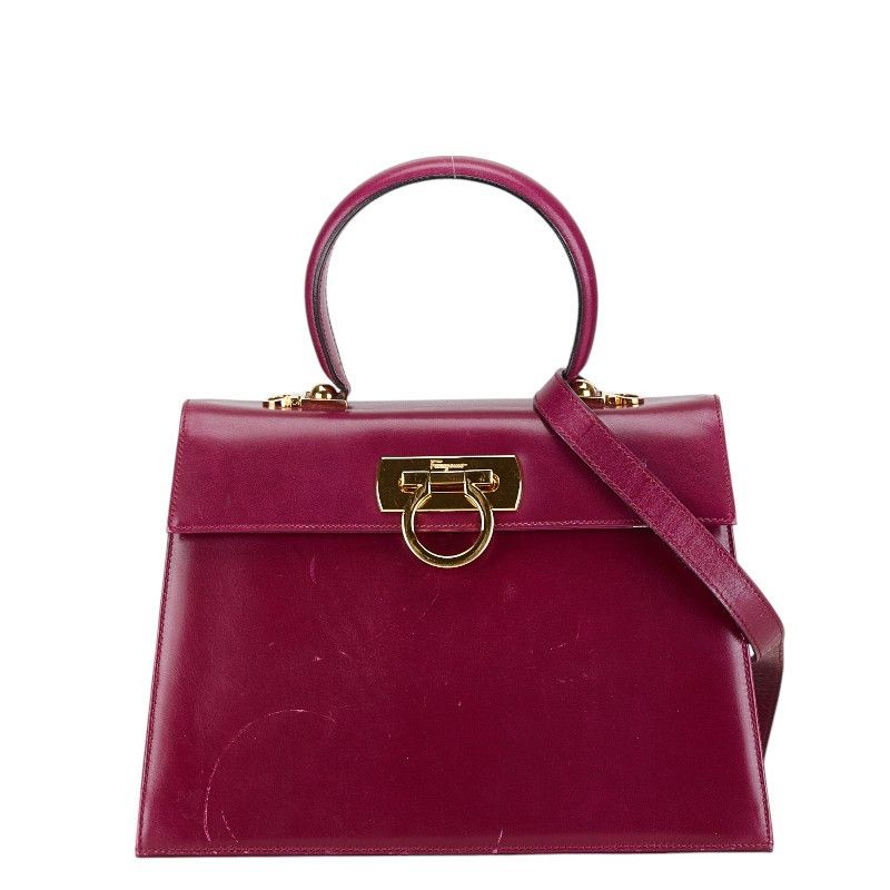 Salvatore Ferragamo Salvatore Ferragamo Salvatore Ferragamo Gancini Leather 2way Bag Leather Shoulder Bag O212181 Size ONE SIZE - 1 Thumbnail