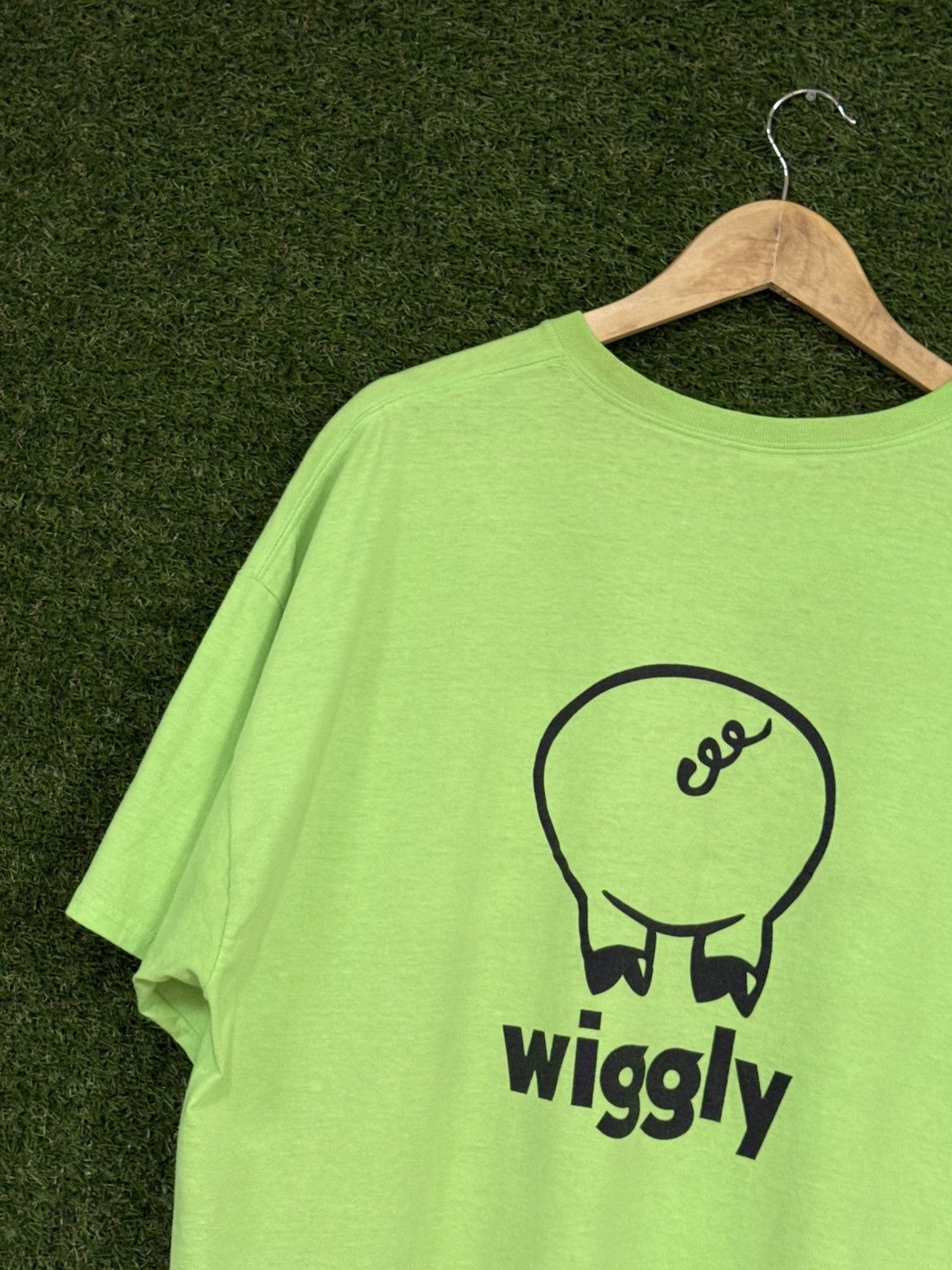 Vintage Vintage Neon Pig Piggly Jerzees Green Pork Cartoon Tee 2XL Size US XXL / EU 58 / 5 - 5 Thumbnail