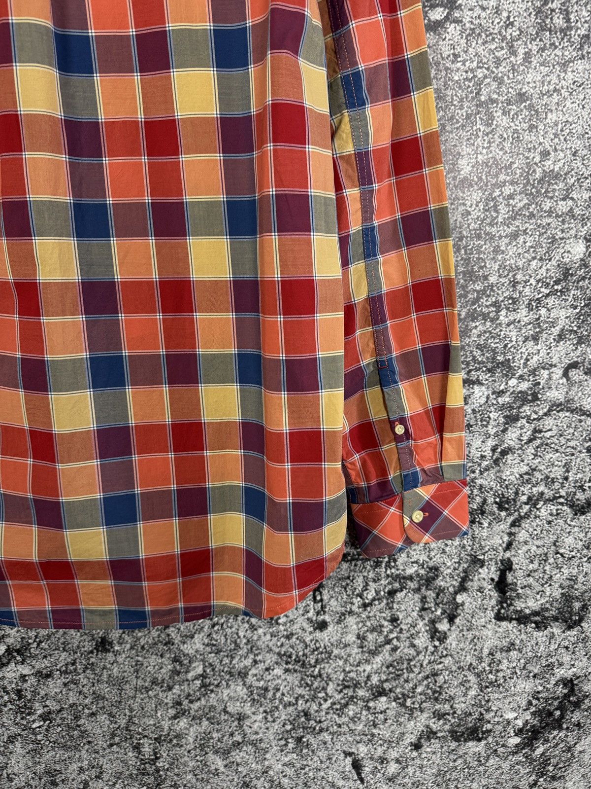 NN07 NN07 Derek Long Sleeve Plaid Shirt Button Up Multicolor Sz L Size US L / EU 52-54 / 3 - 13 Thumbnail