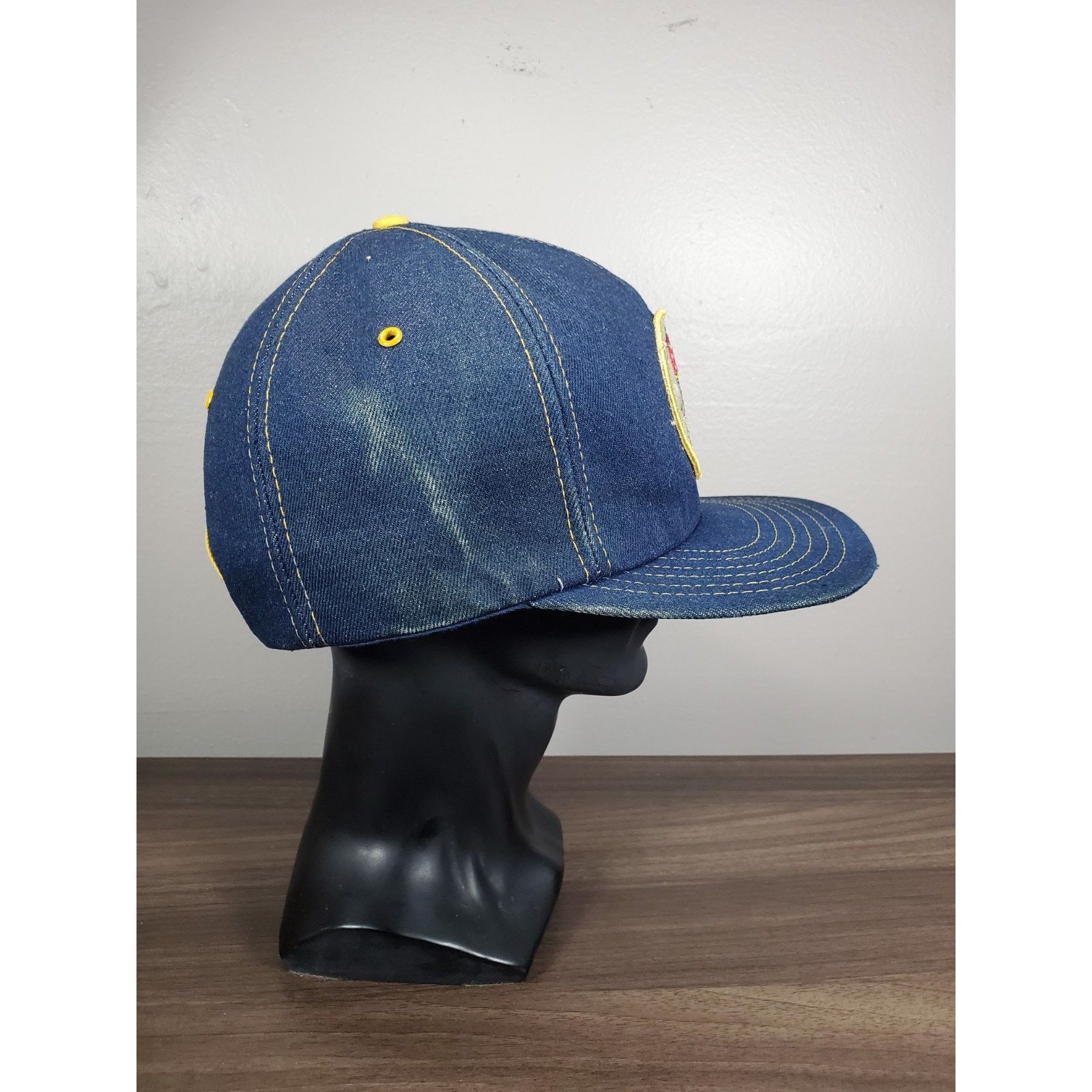 Vintage Sandford Fleming Denim Trucker Hat Snapback Cap Canada Train Size ONE SIZE - 7 Thumbnail
