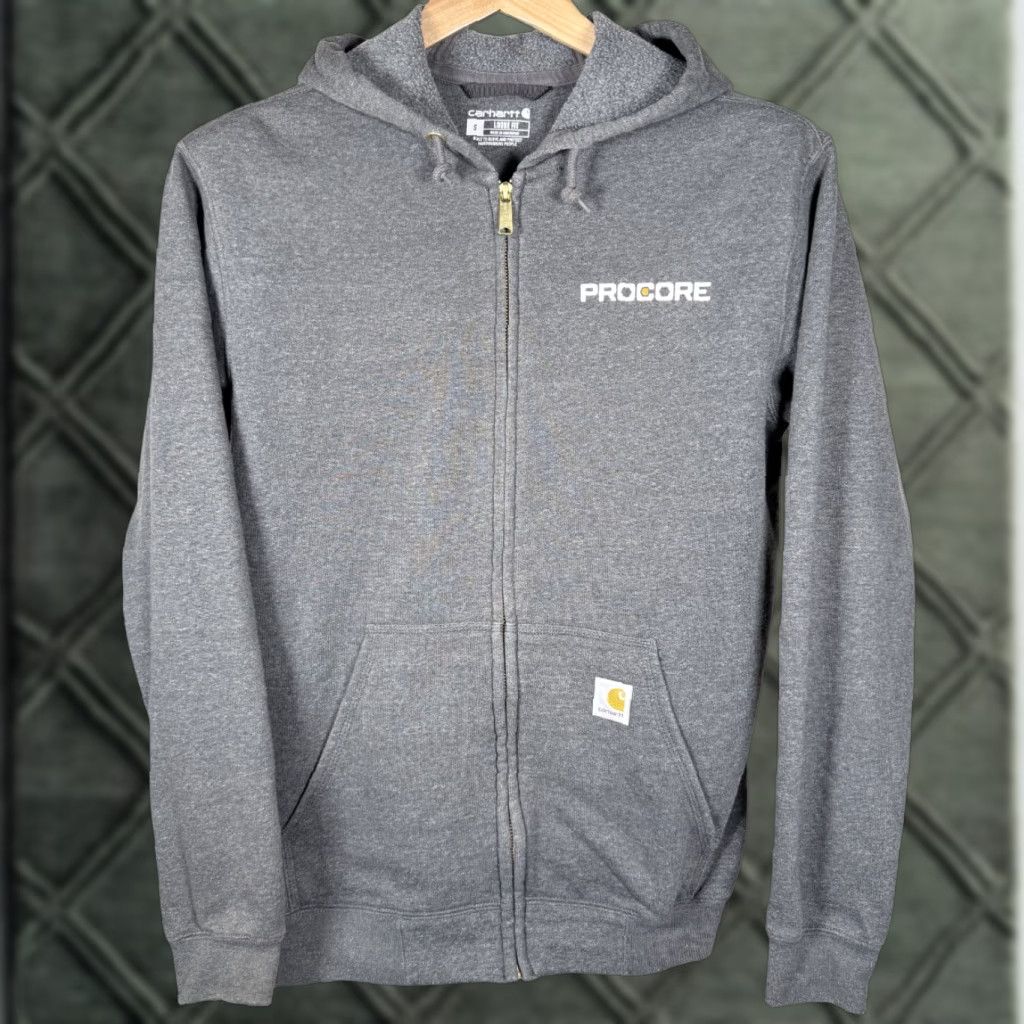 Carhartt Carhartt Sweatshirt Gray Mens Small K122 Loose Fit Midweight Full Zip Hooded Sweatshirt Gray Mens - Small Size US S / EU 44-46 / 1 - 1 Thumbnail