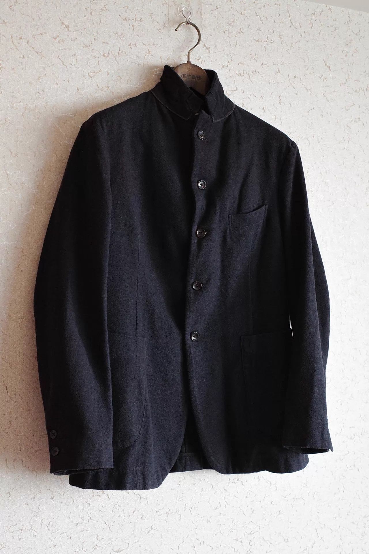 Other Kaval 00s 5b Narrow Sack Jacket Navy Cotton-Wool-Cashmere Size US M / EU 48-50 / 2 - 2 Thumbnail