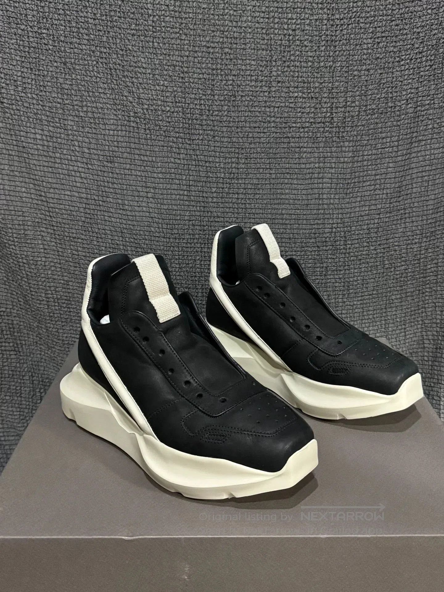 Rick Owens Rick Owens Black and White Thick Sole Sneakers. Size US 5 / EU 37 - 3 Thumbnail