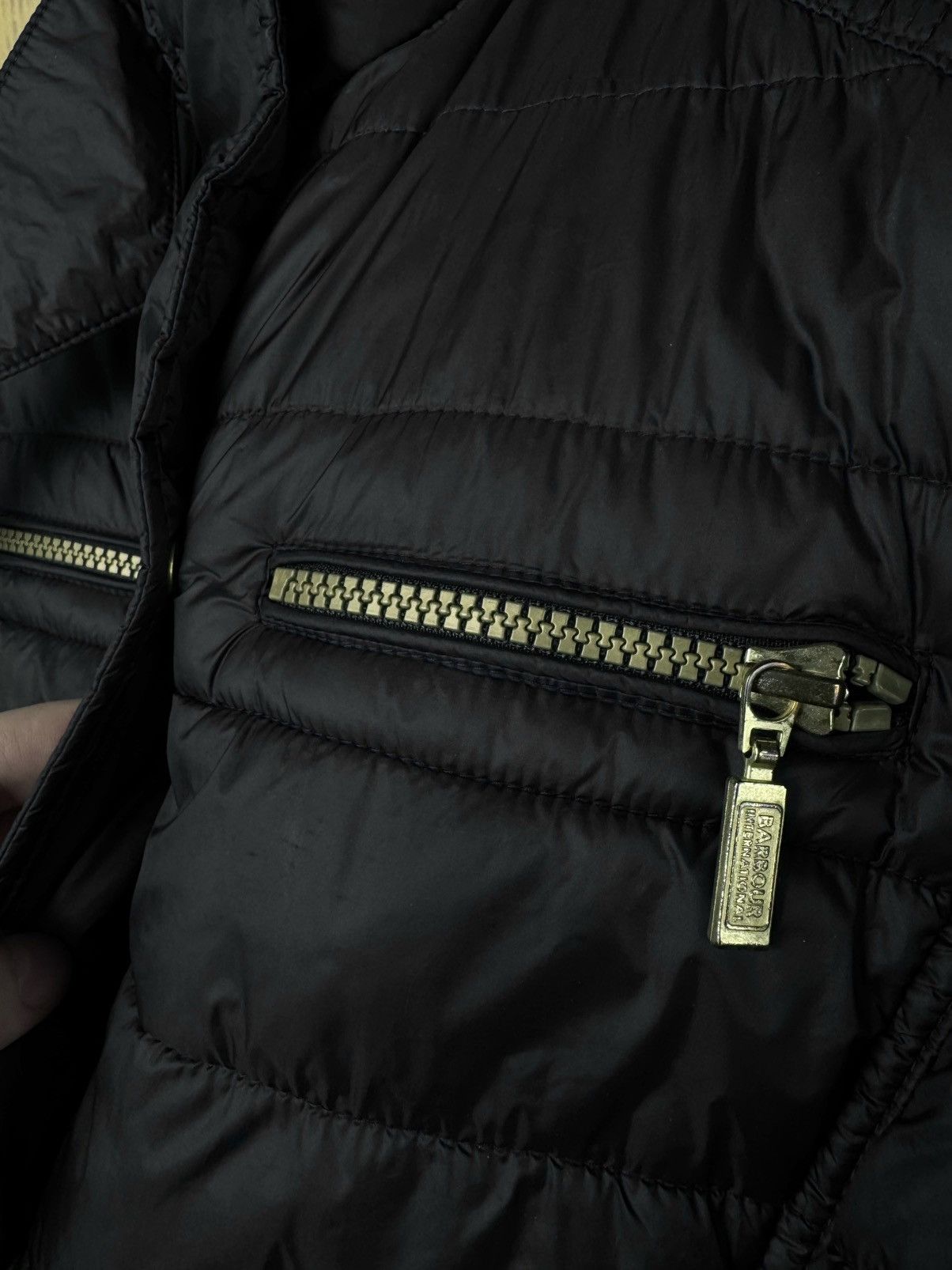 Barbour Barbour International Fibre Down Jacket Bomber England 🏴󠁧󠁢󠁥󠁮󠁧󠁿 Size L / US 10 / IT 46 - 18 Thumbnail