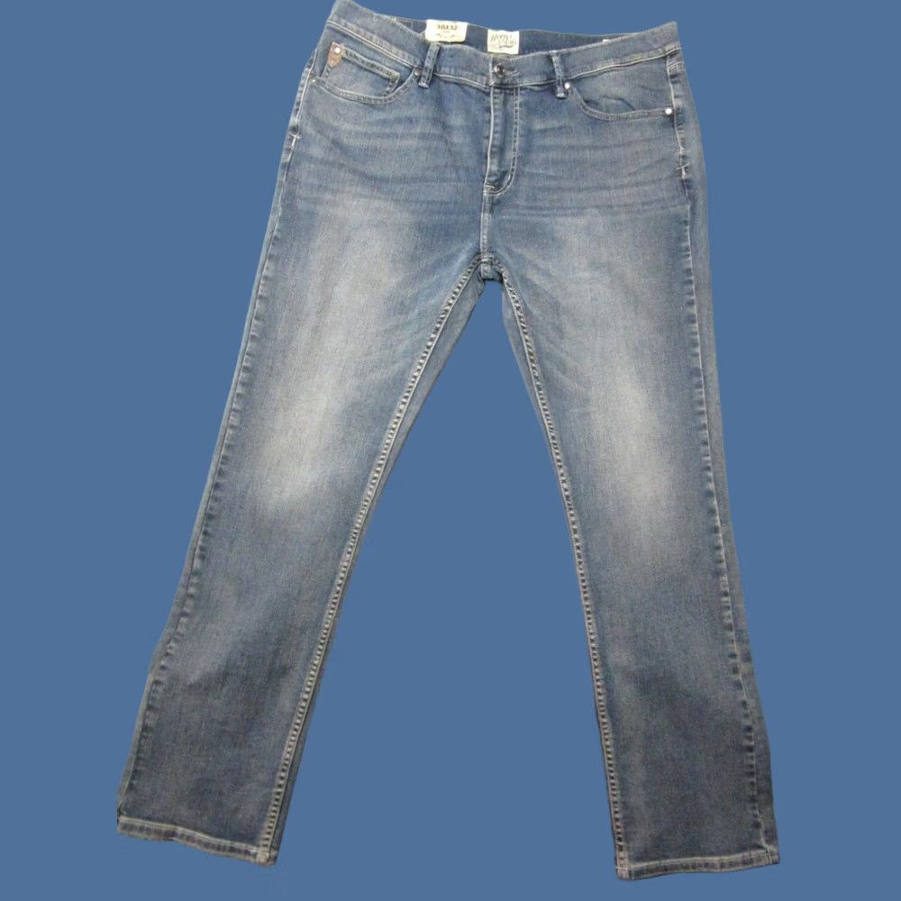 Vintage Moon Shine Spirit Jeans Mens 38x32 Blue Skinny Stretch Denim Pants New Size US 38 / EU 54 - 1 Thumbnail
