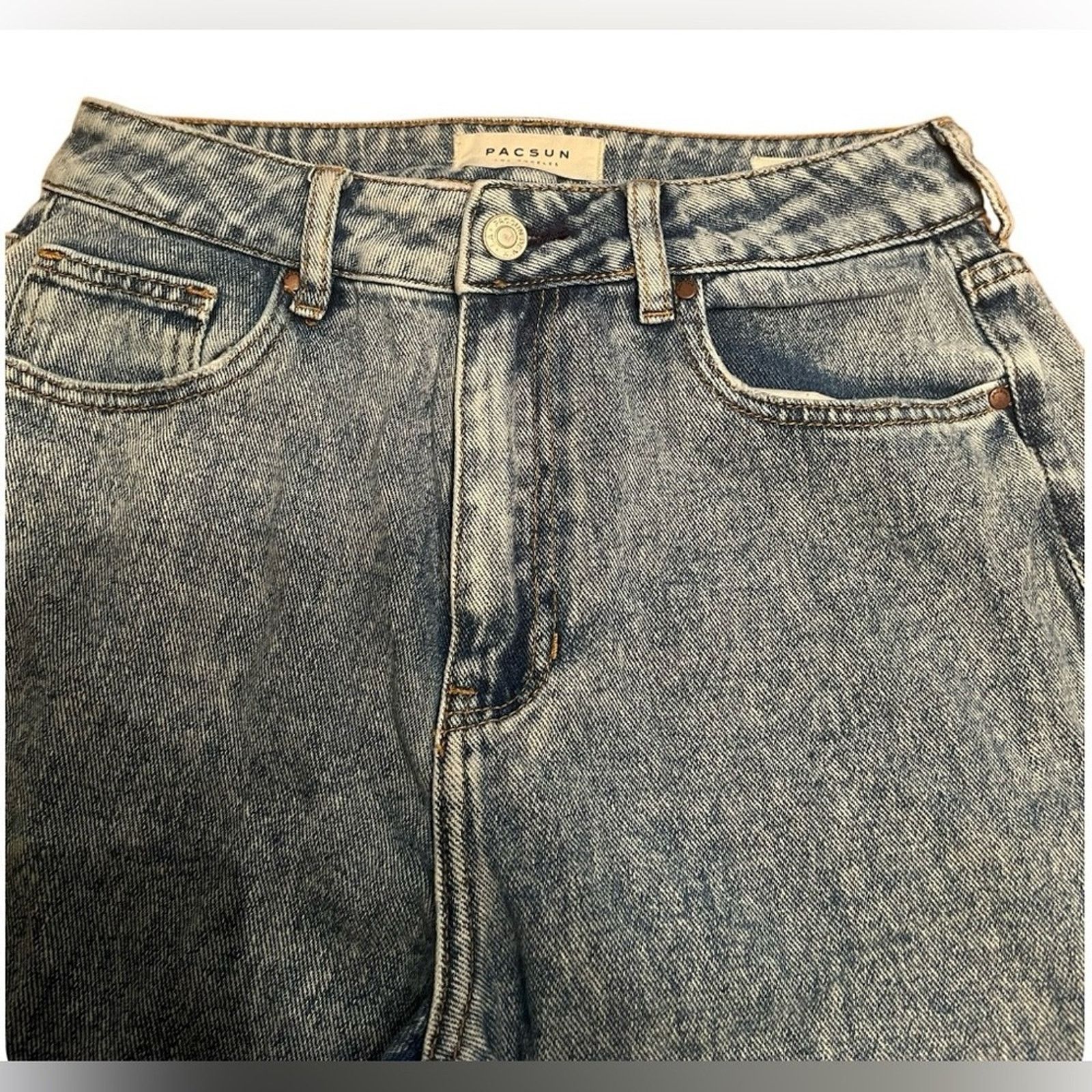 Pacsun Pacsun mom Jean, medium blue, size 27. Size 27" / US 4 / IT 40 - 3 Thumbnail
