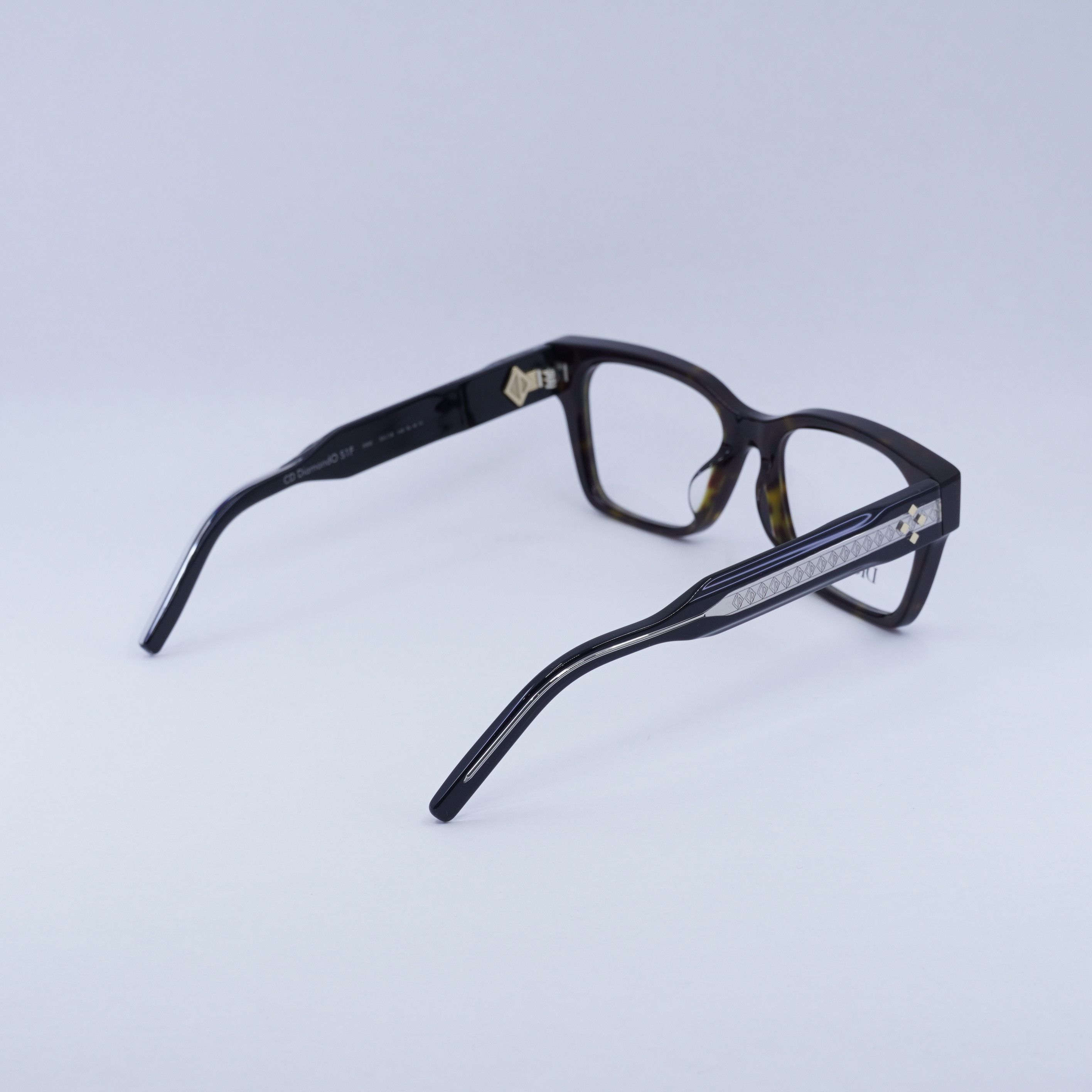 Dior Dior CD DIAMONDO S1F 2000 Eyeglasses Havana 55mm Square Size ONE SIZE - 12 Thumbnail