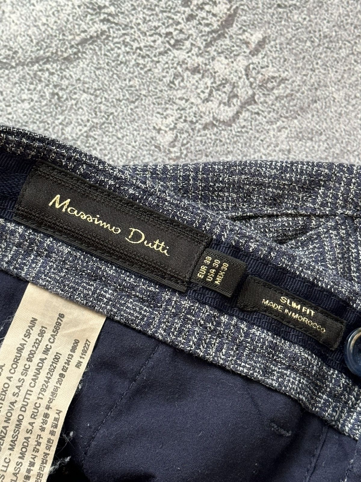 Designer × Massimo Dutti Massimo dutti 30 checkered pant trouser chino Jean Size US 30 / EU 46 - 11 Thumbnail