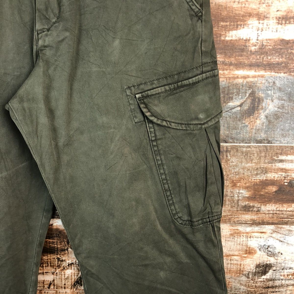 Japanese Brand DLL Uniqlo Green Cargo Multipocket Pants #C650 Size US 30 / EU 46 - 10 Thumbnail
