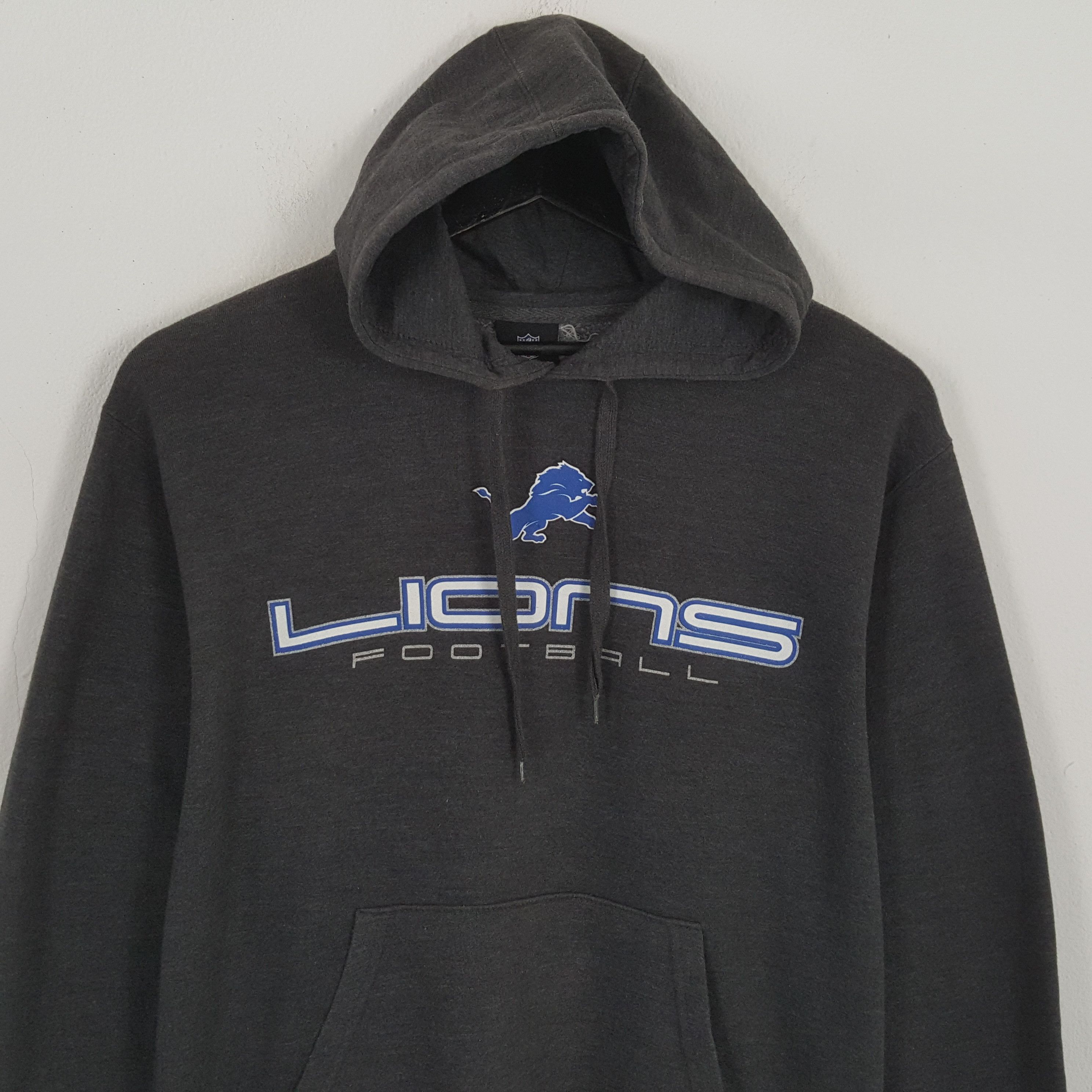 NFL × Vintage LIONS FOOTBALL NFL Hoodies American Football Team Size US XL / EU 56 / 4 - 2 Thumbnail