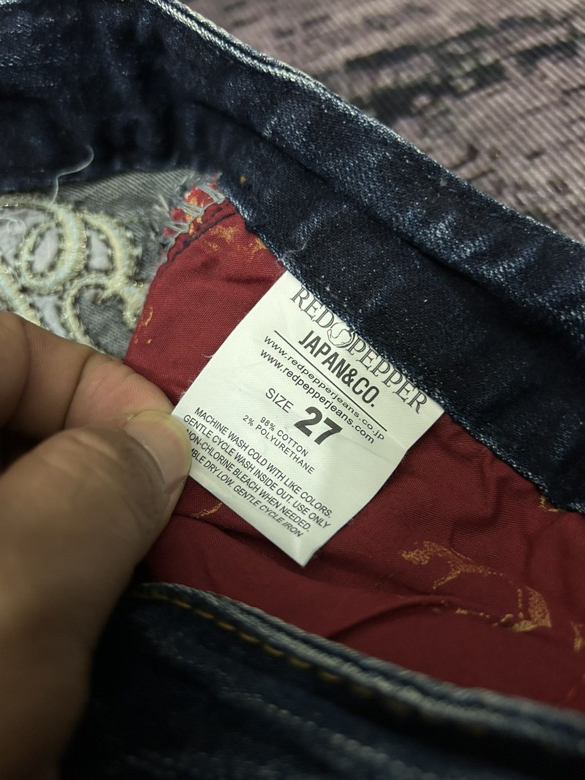 Ed Hardy Redpepper Cross Leopard Slim Jeans Size US 27 - 13 Thumbnail