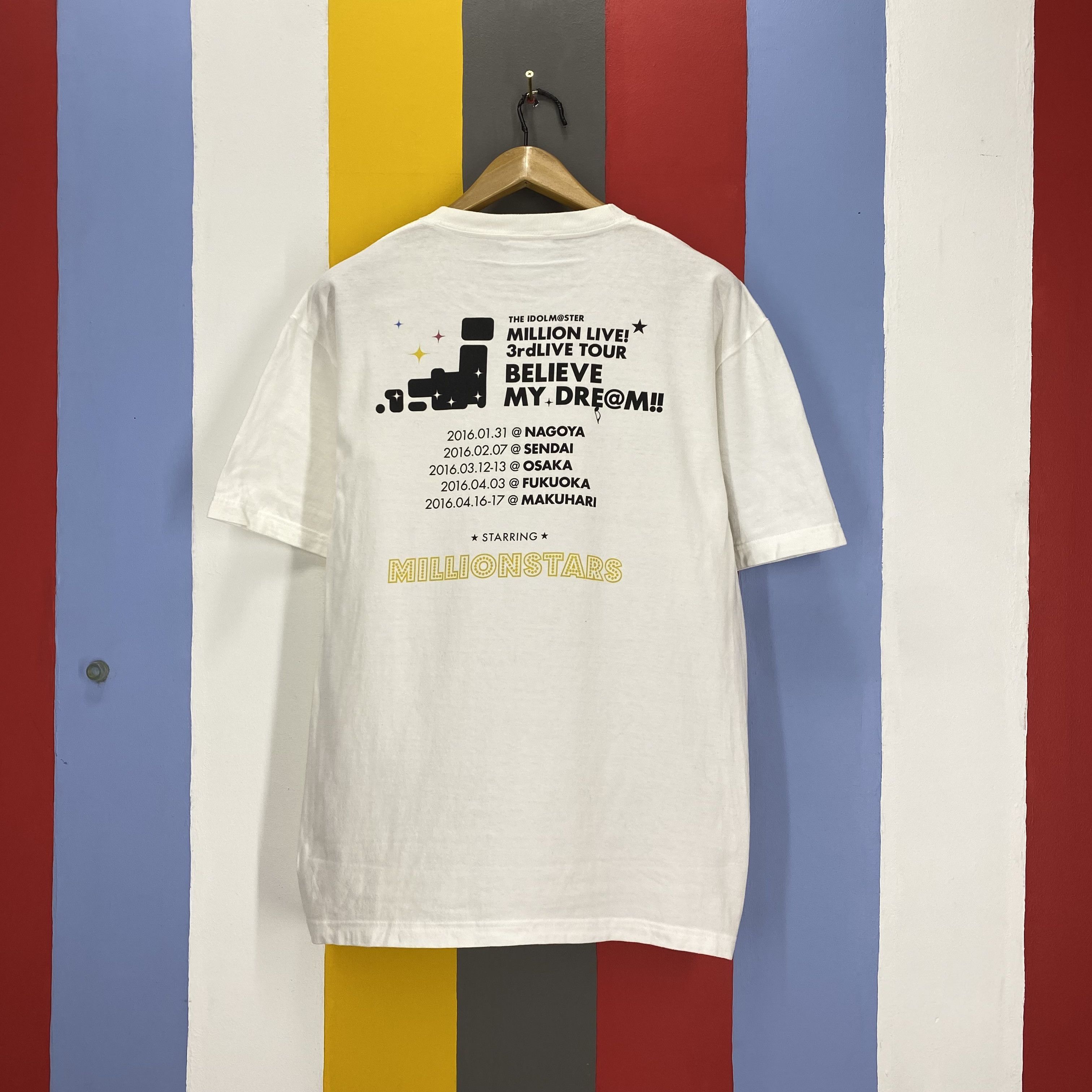 Anime THE IDOL MASTER MILLION LIVE Crew Neck T Shirt #1847/08 Size US L / EU 52-54 / 3 - 8 Thumbnail