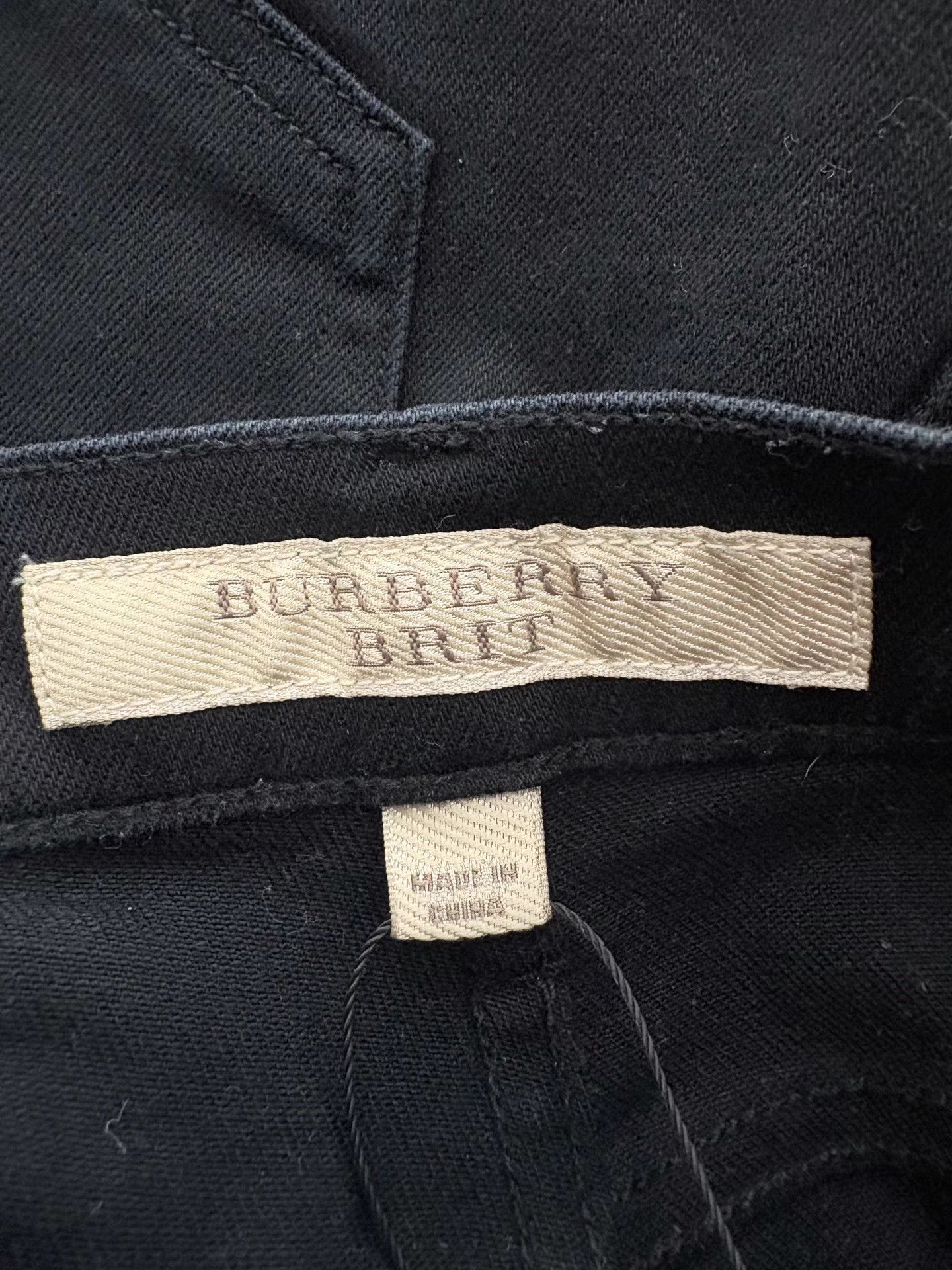Burberry BURBERRY BRIT Leather Patch Back Jeans Size US 32 / EU 48 - 4 Thumbnail