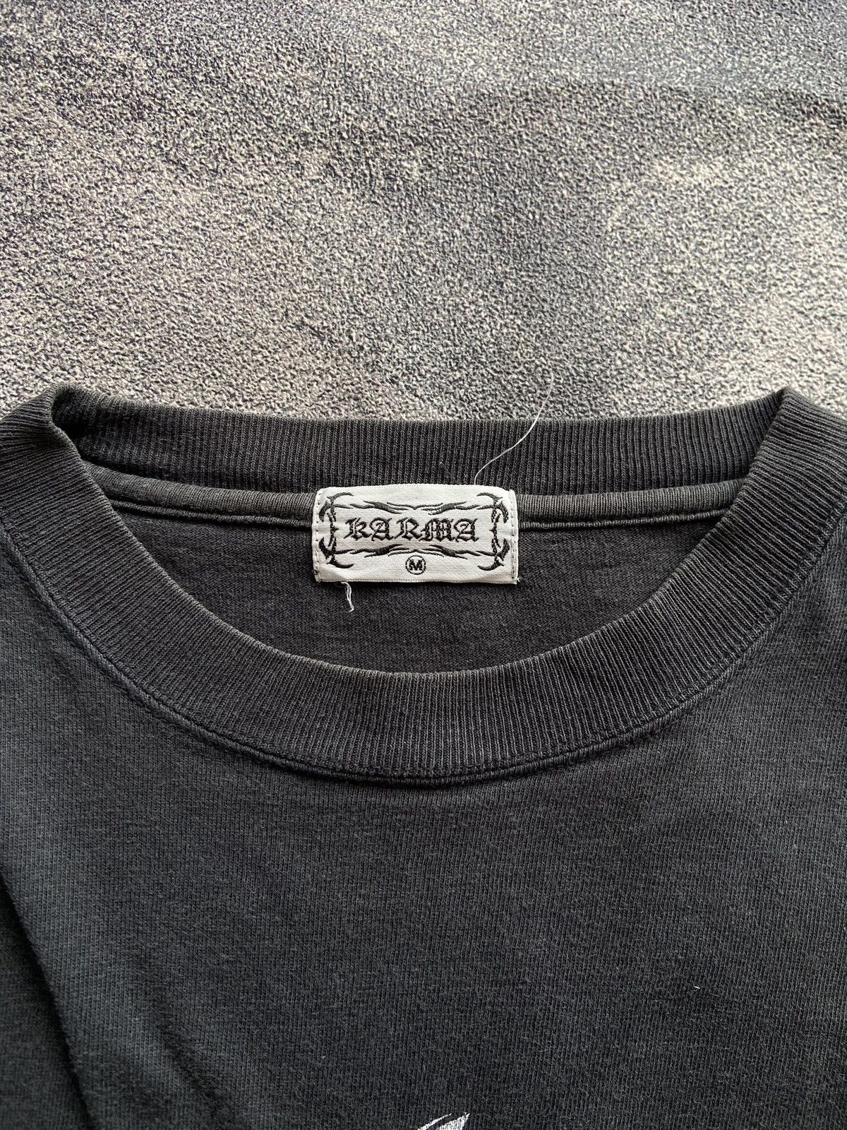Japanese Brand VINTAGE KARMA "KNOW LEDGE AND RECOMMENDATION MY ASS" Size US M / EU 48-50 / 2 - 4 Thumbnail