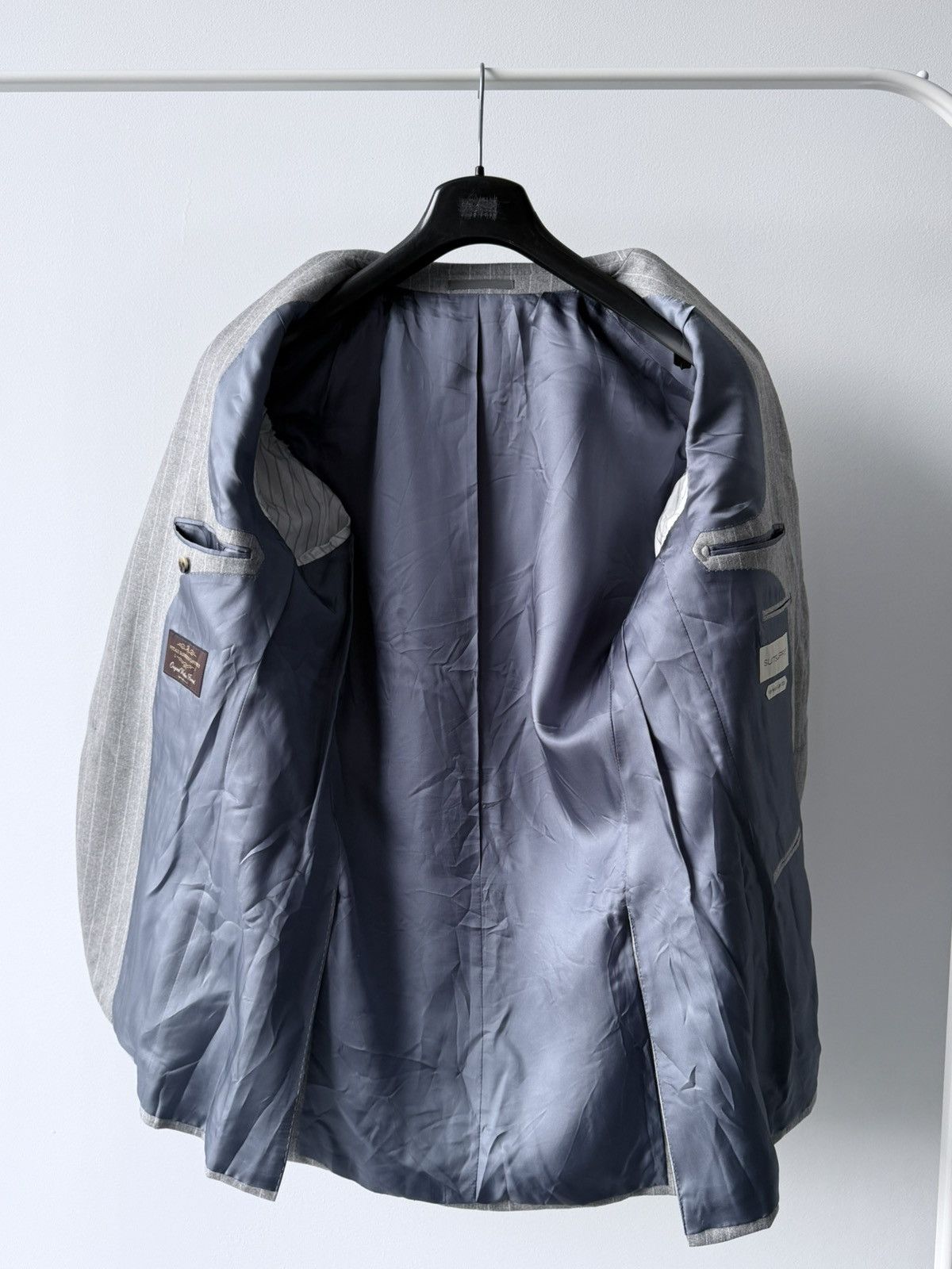 Suitsupply Suitsupply Wool Gray Striped Blazer Jacket Size 98 Size 40L - 6 Thumbnail