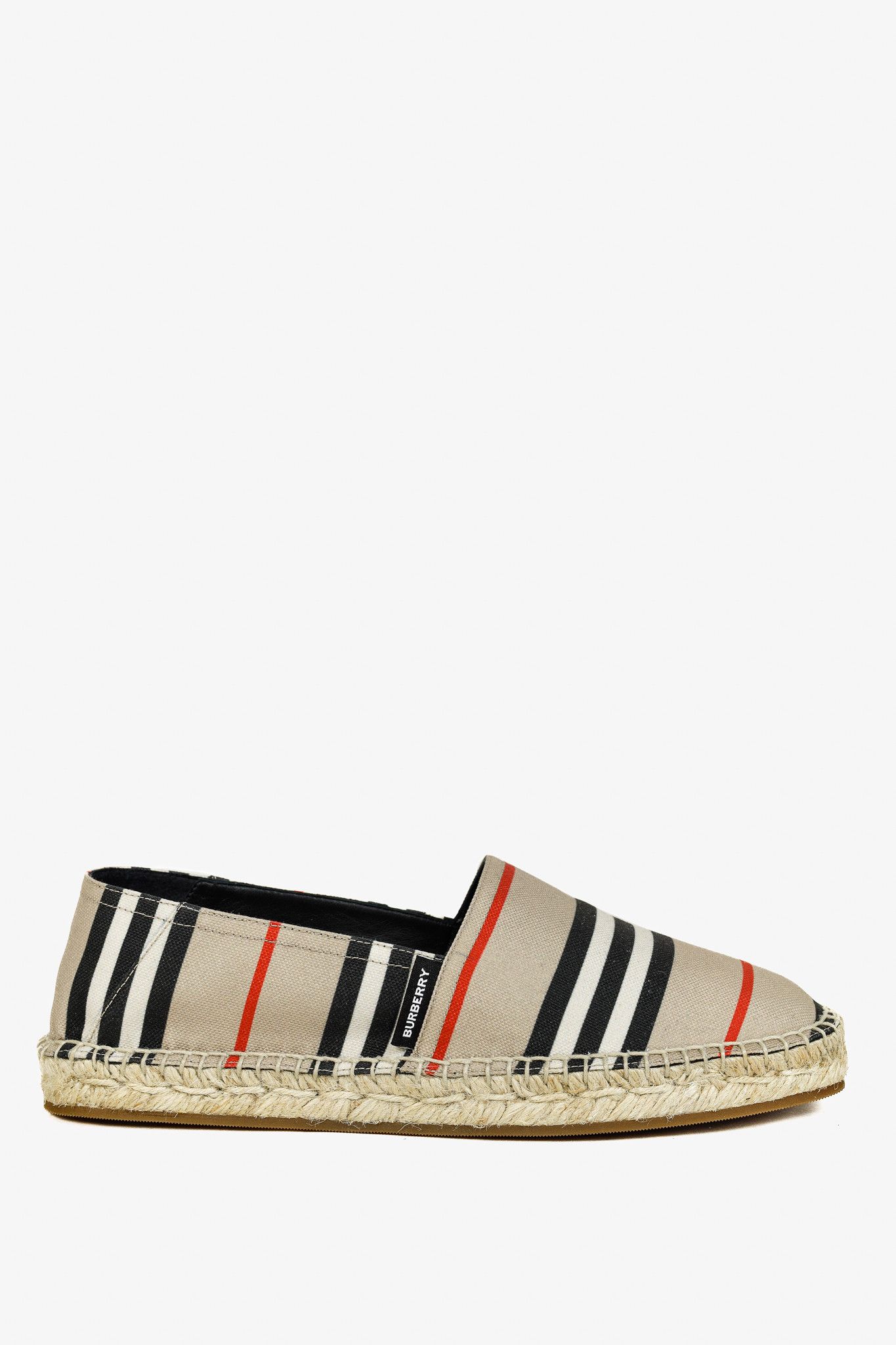 Burberry Burberry Alport Icon Archive Beige Stripe Espadrilles Size US 6.5 / IT 36.5 - 1 Thumbnail