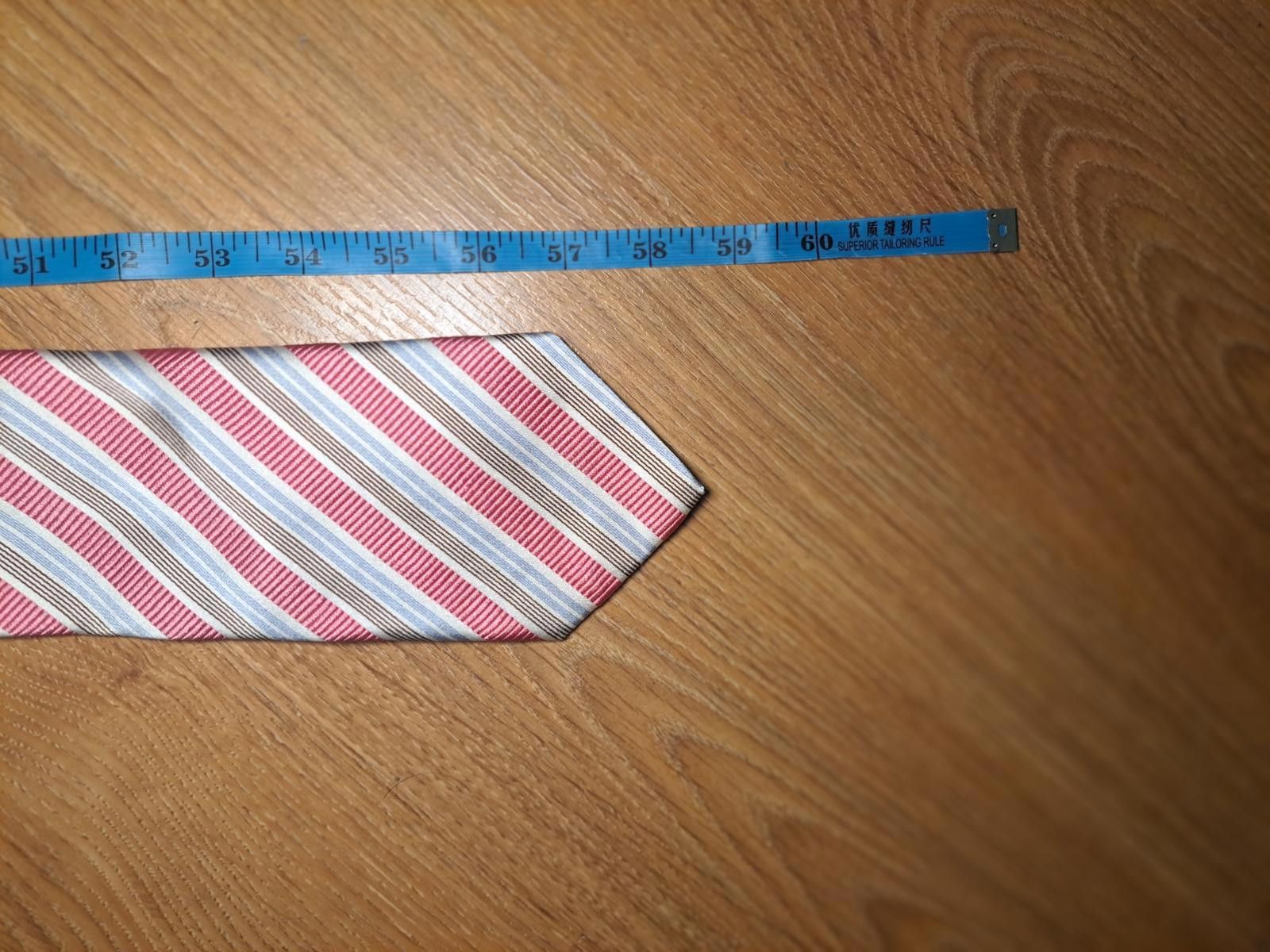 Hugo Boss Hugo Boss 100% Silk Tie Mens Striped Pink Necktie Size ONE SIZE - 9 Thumbnail