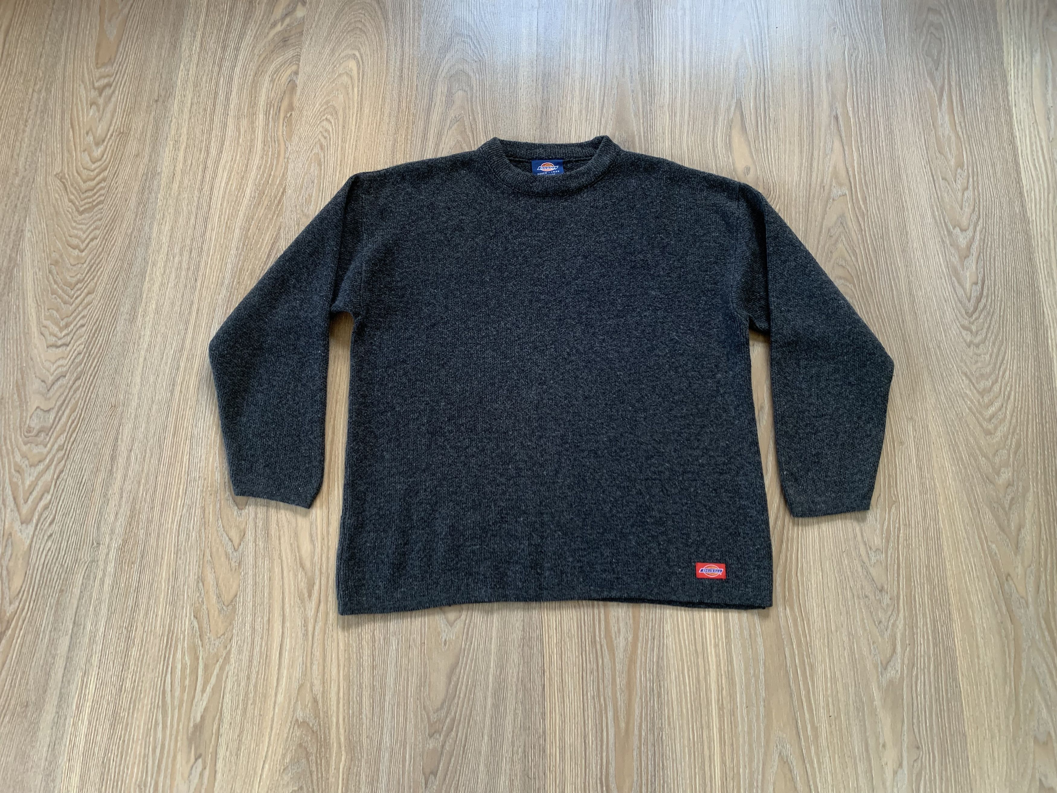 Dickies Dickies Mens Vintage Grey Wool Sweater Crew Neck Jumper Size US M / EU 48-50 / 2 - 13 Thumbnail