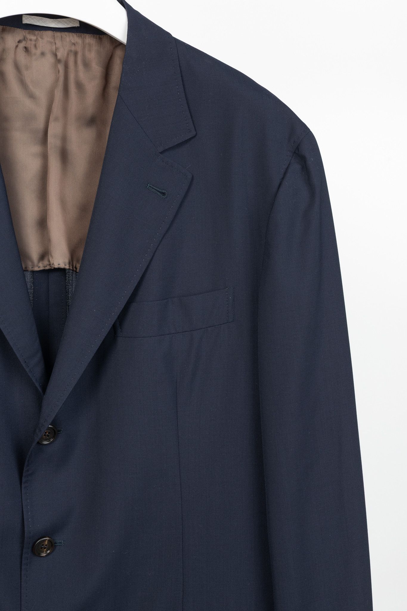 Brunello Cucinelli Brunello Cucinelli SS/20 Navy Three-Button Travel Blazer Size 54R - 4 Thumbnail