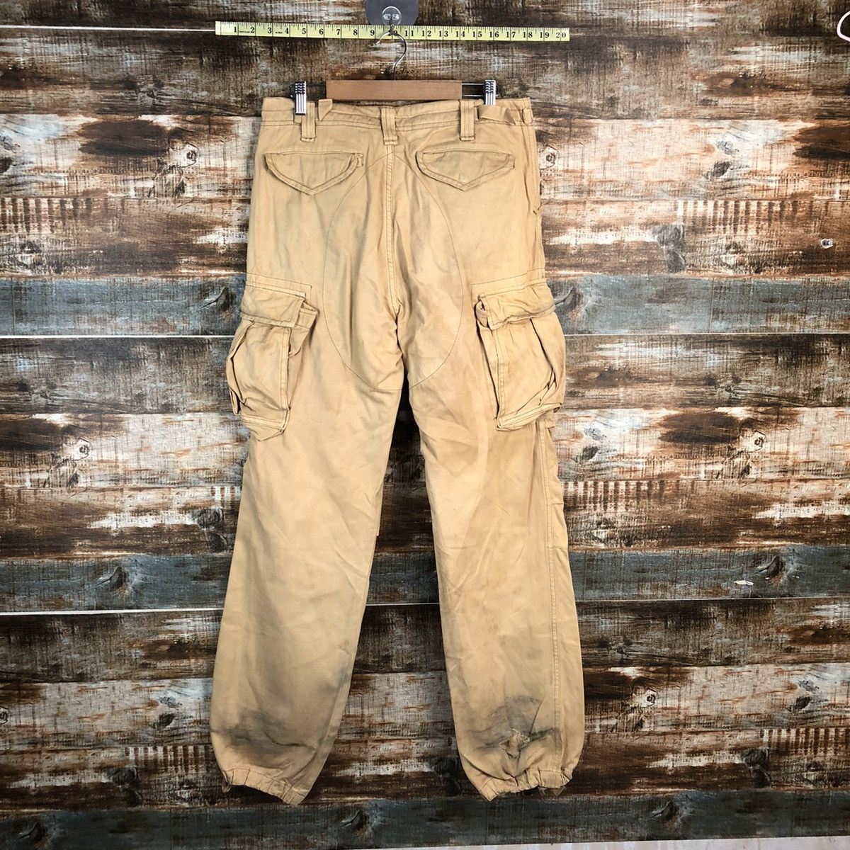 Japanese Brand DL Flash Report Brown Cargo Multipocket Pants #C117 Size US 30 / EU 46 - 13 Thumbnail