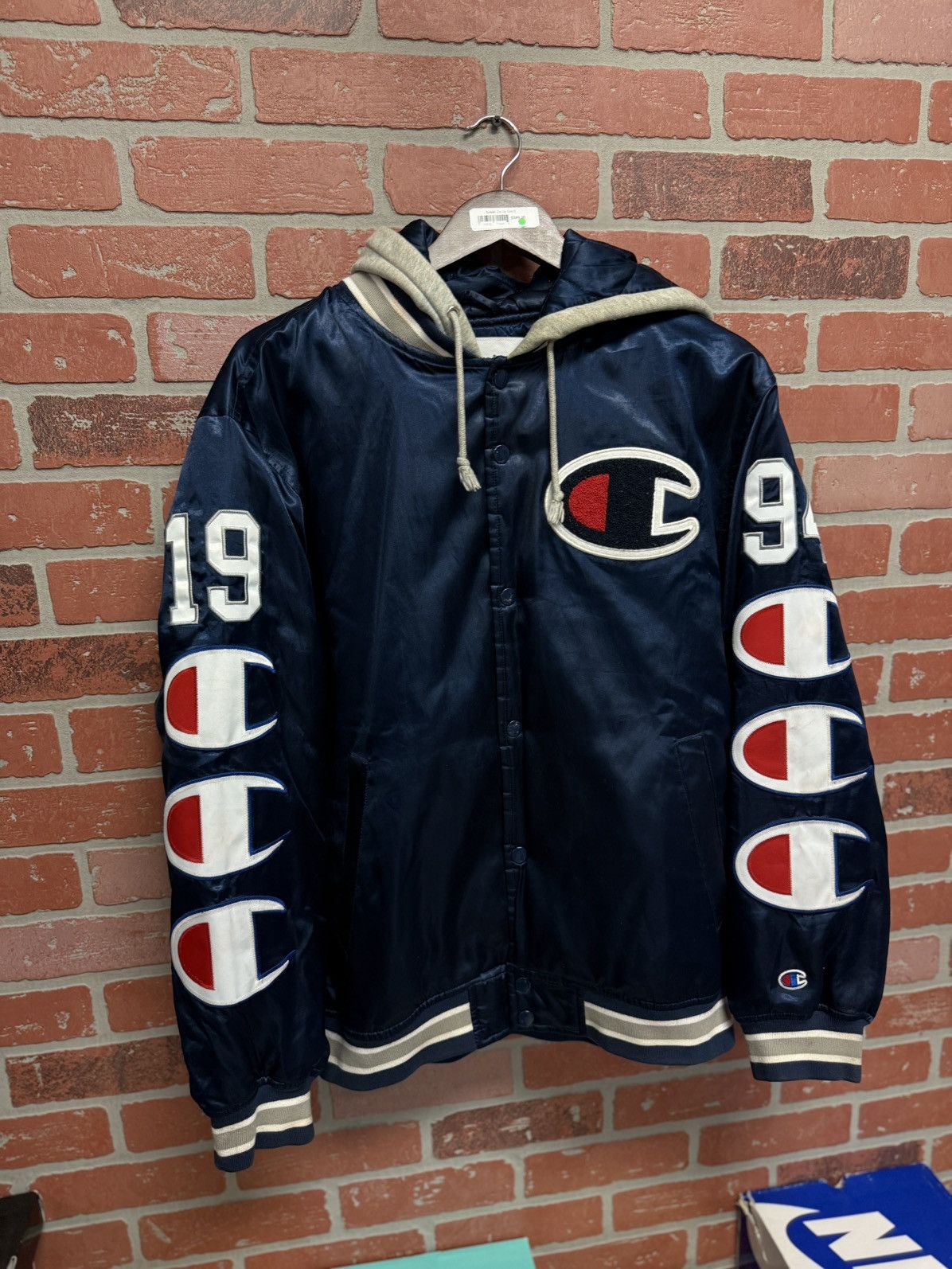 Champion × Supreme Supreme Champion Jacket Size M Blue RARE Size US M / EU 48-50 / 2 - 1 Thumbnail