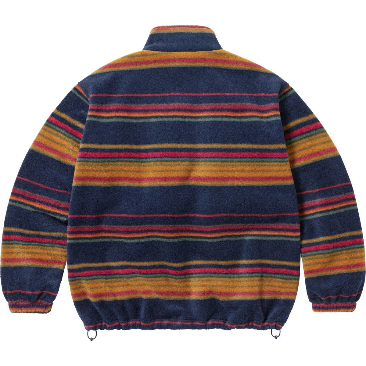 Supreme Supreme Stripe Zip Up Polar Fleece Jacket in Navy Size XL | Grailed