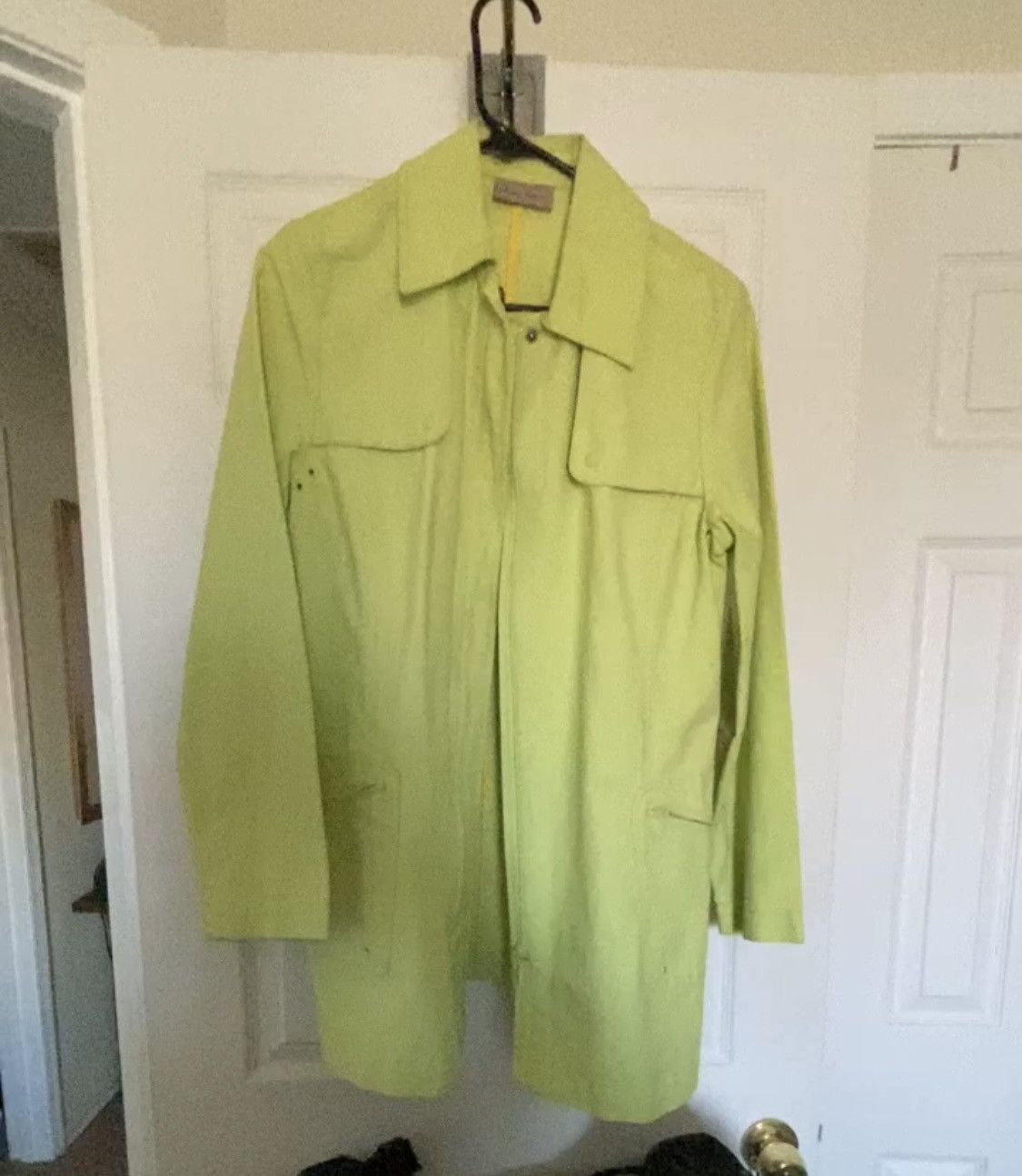 Other LIME GREEN ZIPPER BUTTON UP JACKET WITH POCKETS Size M / US 6-8 / IT 42-44 - 2 Thumbnail