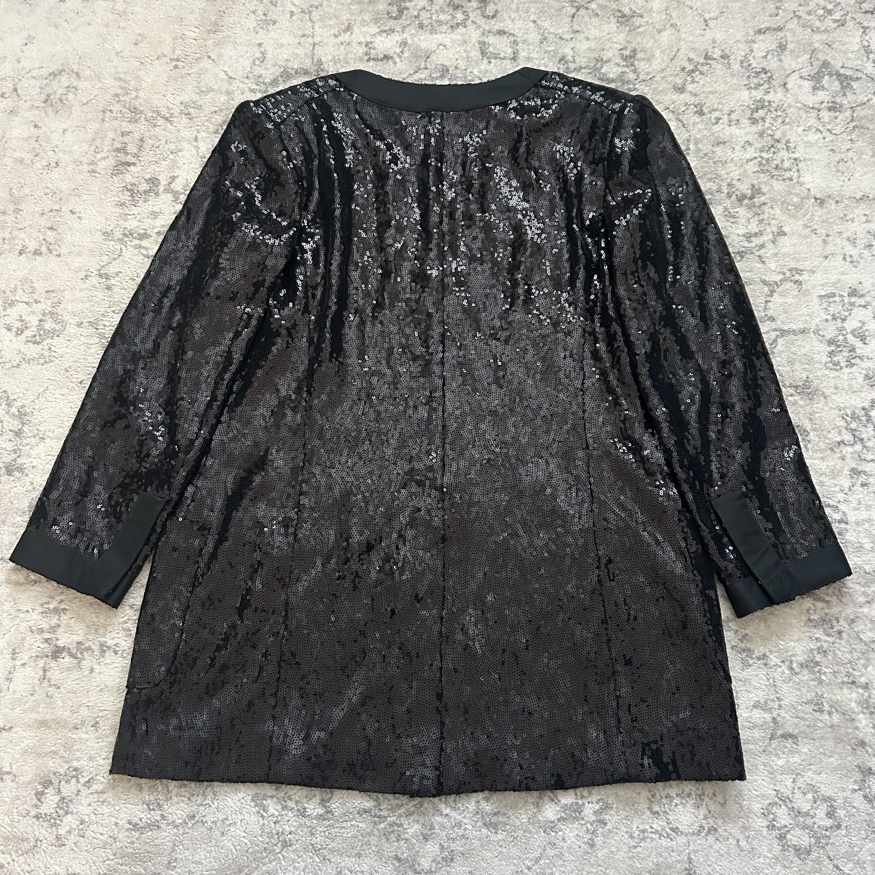 Balmain Balmain Black Sequin Blazer Size 40S - 2 Thumbnail