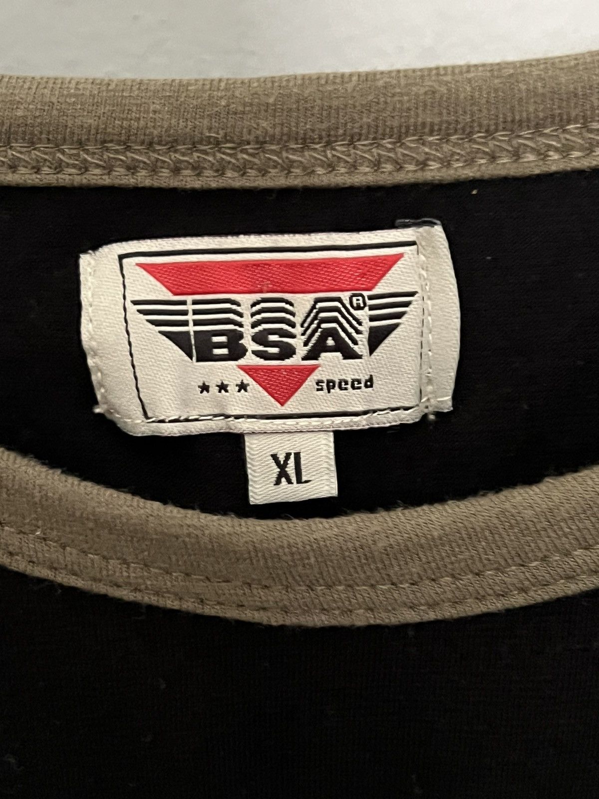 Vintage Vintage BSA motorcycle Union Jack fitted longsleeve Size US XL / EU 56 / 4 - 3 Thumbnail