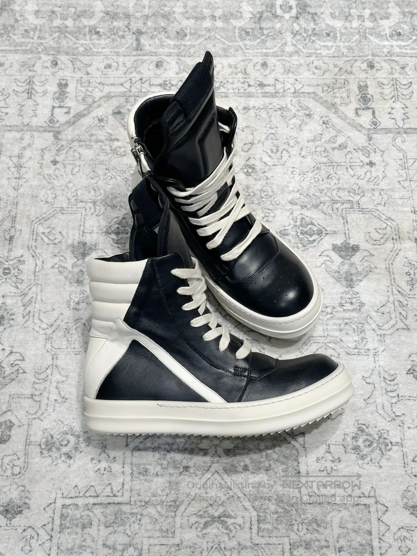 Rick Owens Rick Owens Classic Leather High-Top. Size US 5 / IT 35 - 3 Thumbnail