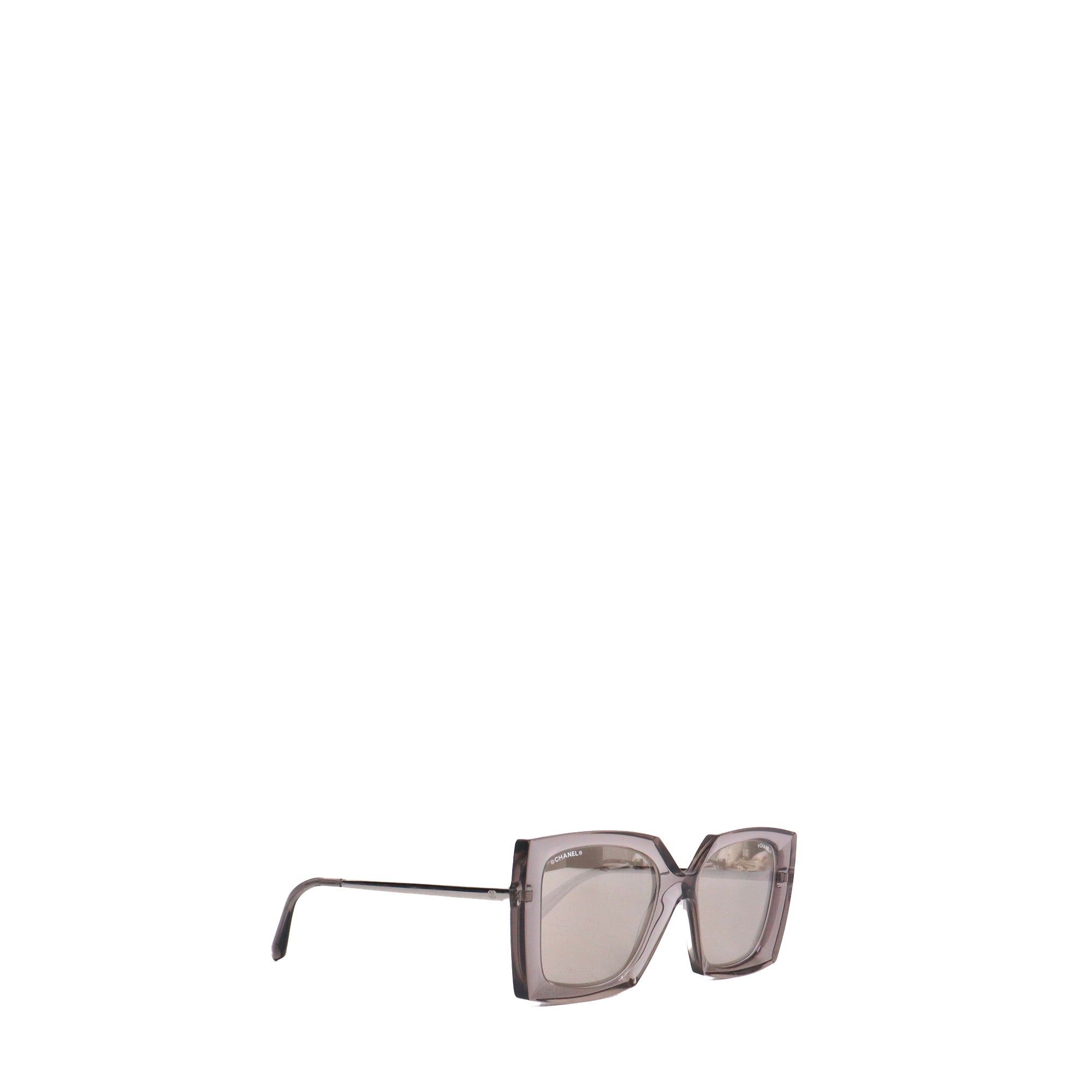 Chanel CHANEL - Chanel Clear Plastic Sunglasses Size ONE SIZE - 1 Thumbnail