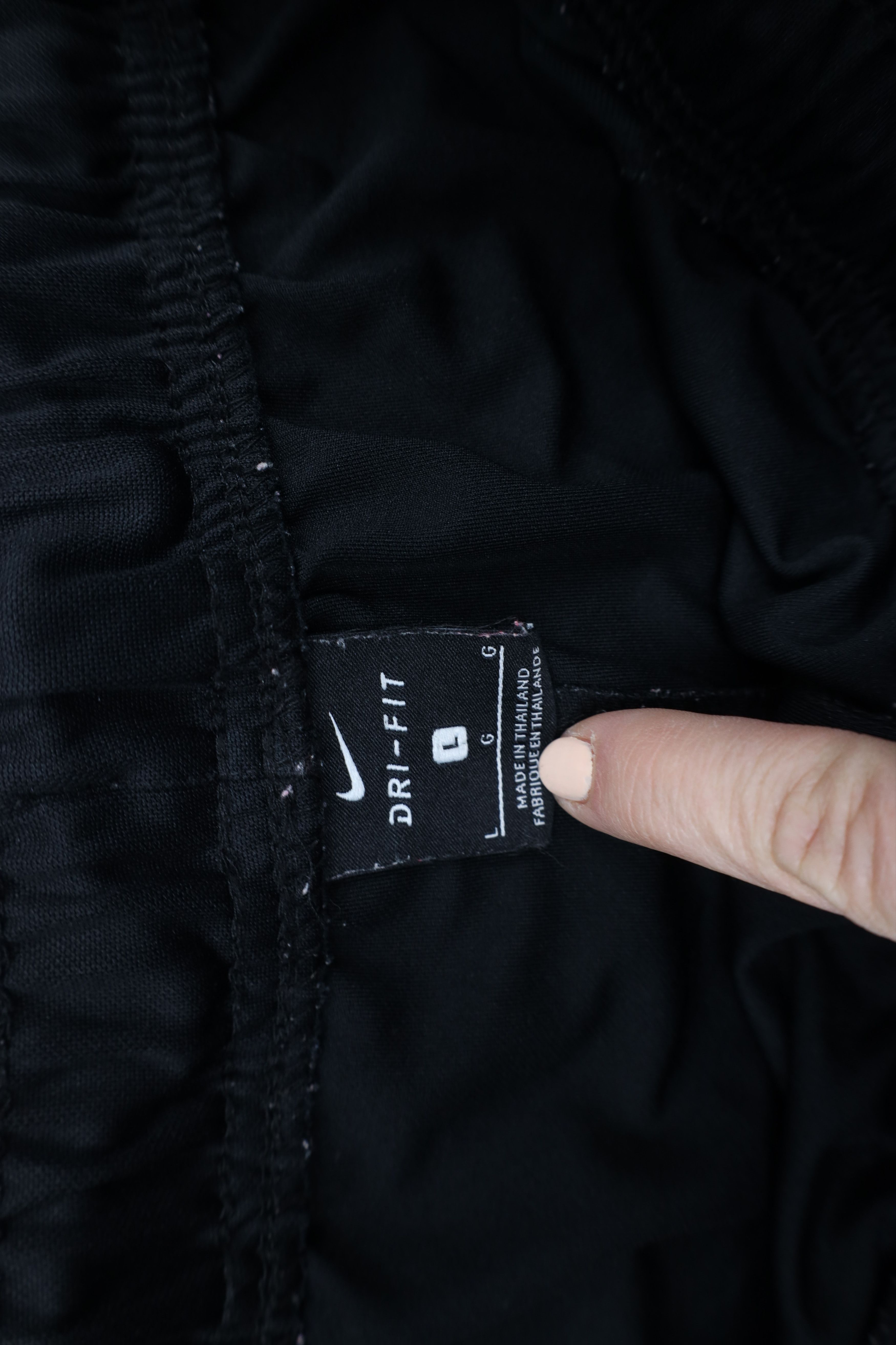 Nike × Vintage Vintage Y2K Nike Above Knee Knit Shorts Black Polyester Size US 34 / EU 50 - 7 Thumbnail