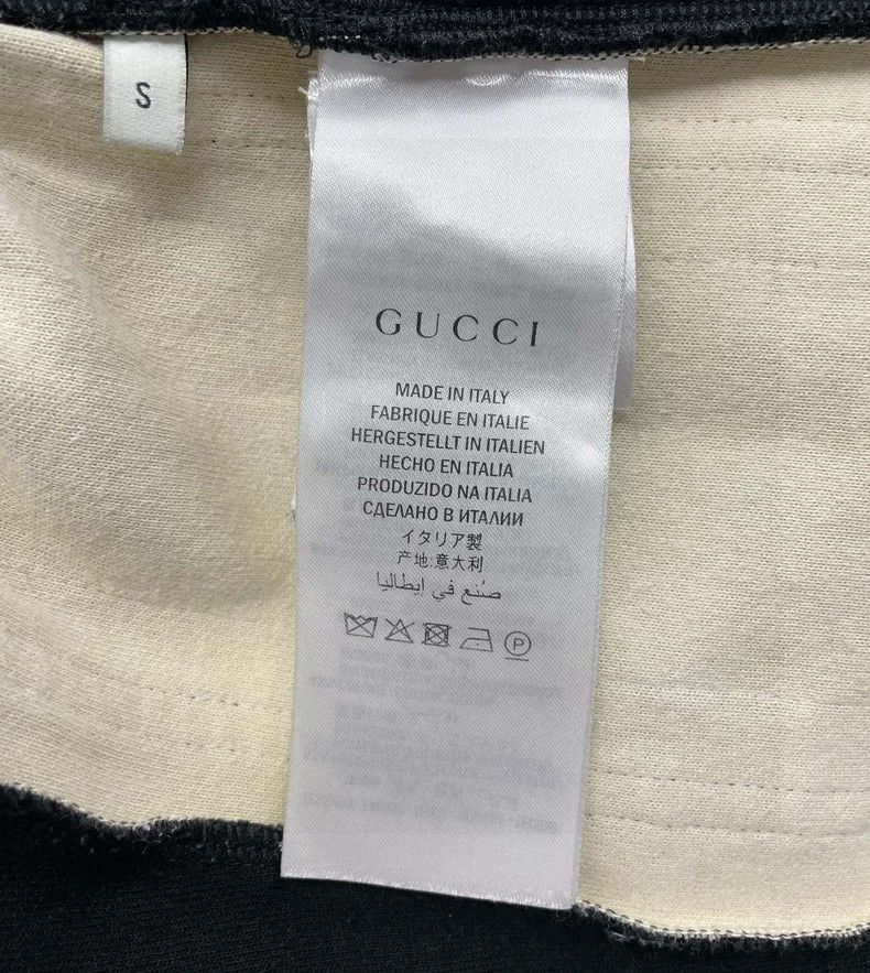 Gucci Gucci Size XS Classic side double G pattern black sports t Size US 30 / EU 46 - 6 Thumbnail