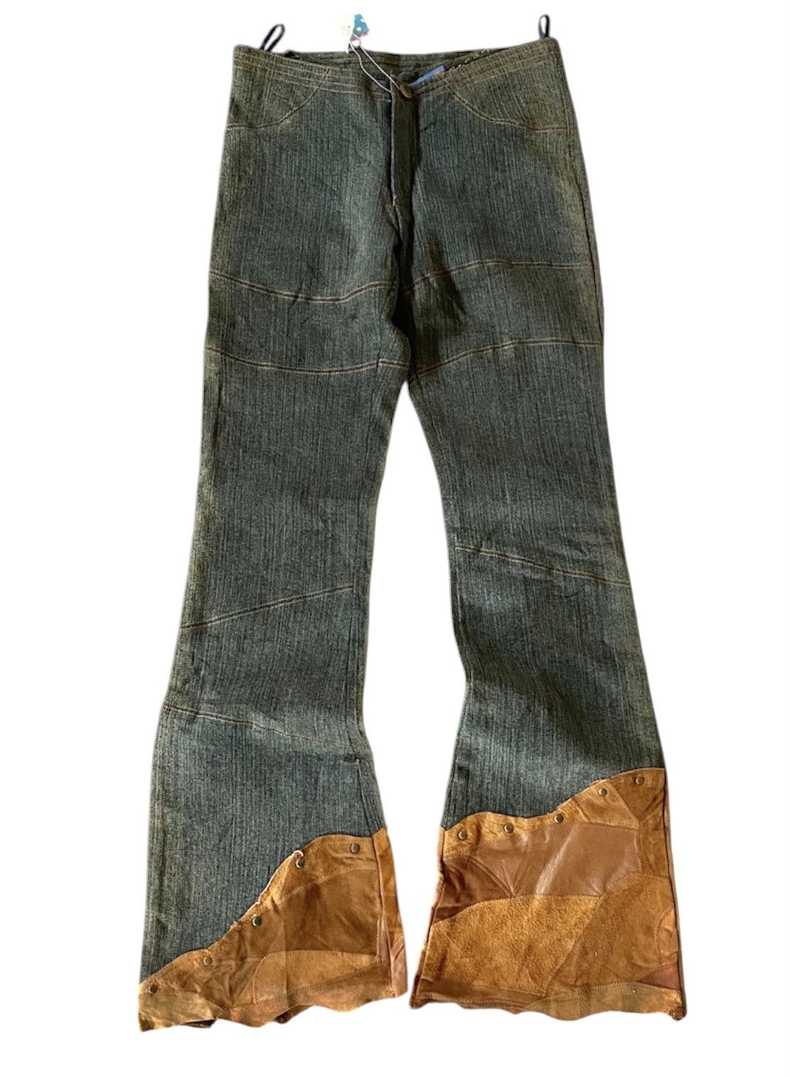 Le Grande Bleu (L.G.B.) Y2k deep ifsixwasnine lgb goa style flare jeans Size US 28 / EU 44 - 2 Thumbnail