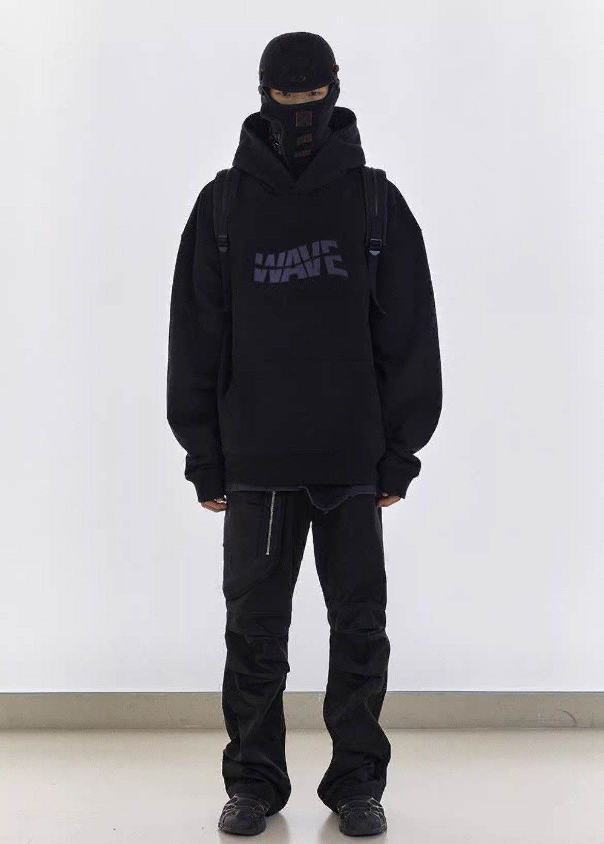 FAR FROM WHAT Far Archive WAVE Slogan Embroidered Hoodie J31 Size US S / EU 44-46 / 1 - 6 Thumbnail