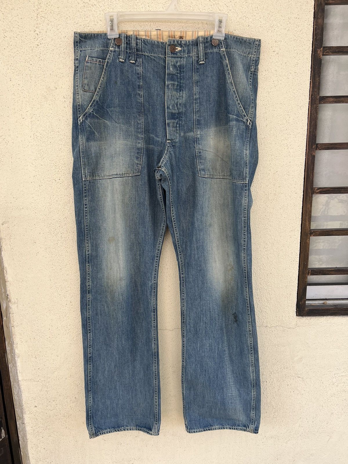 ANACHRONORM Anachronorm Japan Dirty Muddy Denim Distress Mine Jeans Size US 36 / EU 52 - 6 Thumbnail