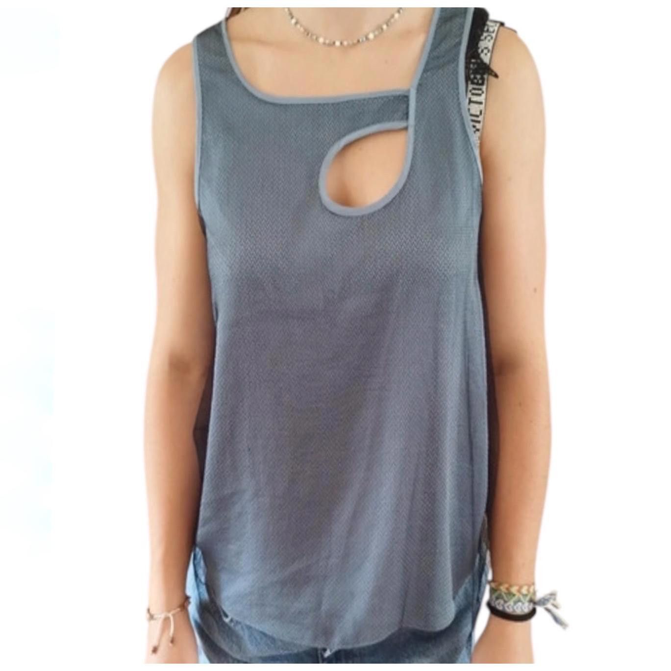 Cop Copine The Cop Copine Neutral Cutout Top Size ONE SIZE - 2 Thumbnail