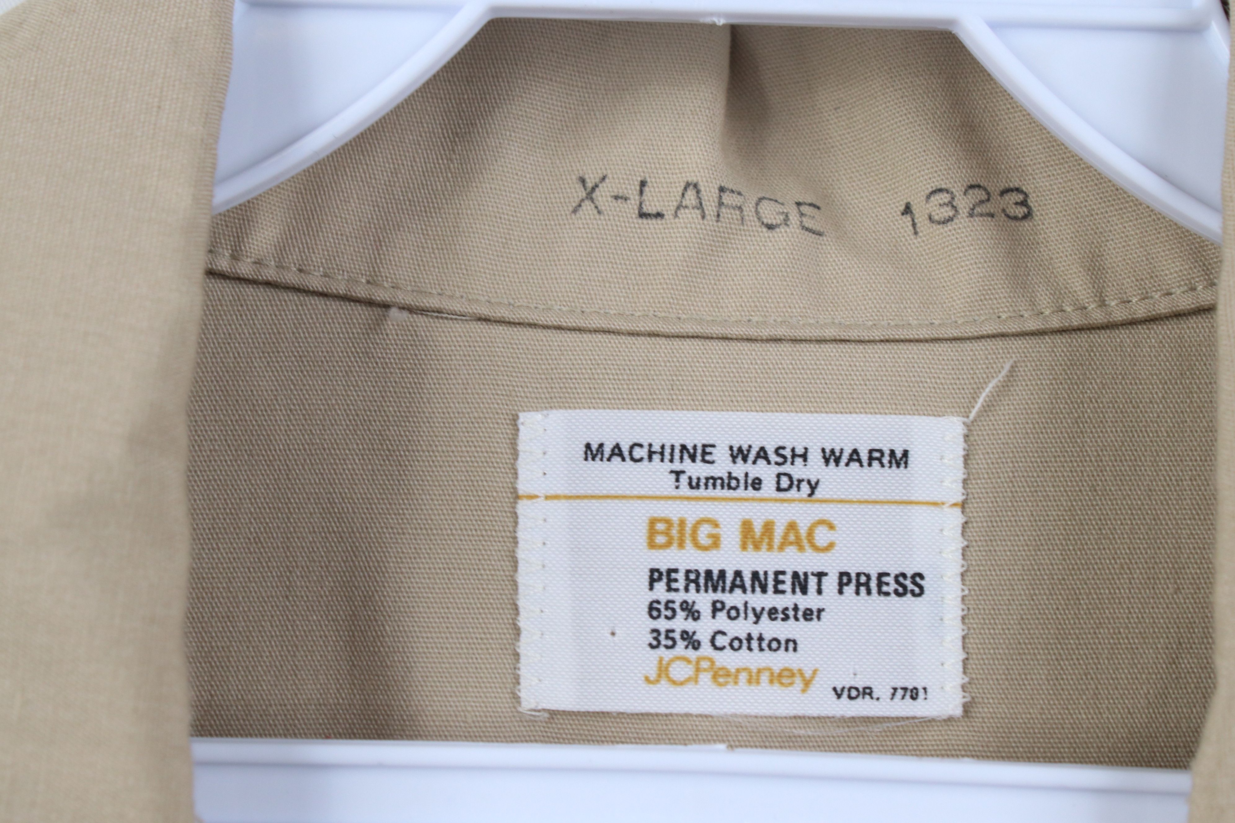 Vintage Vintage 60s 70s Big Mac Short Short Sleeve Collared Shirt Size US XL / EU 56 / 4 - 8 Thumbnail
