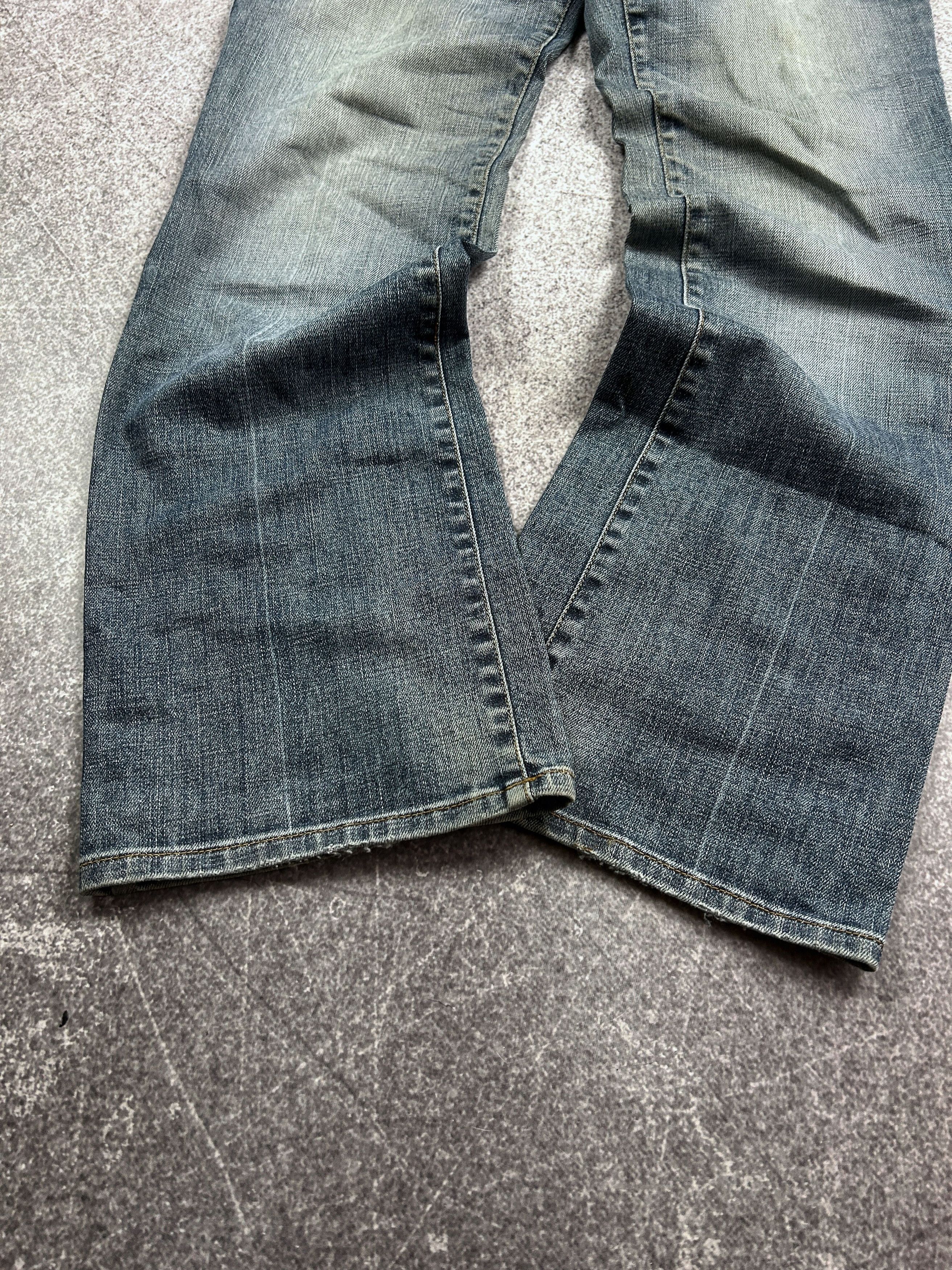 Vintage Streetwear Washed Jeans Kapital Rick Owens Style 90s Y2k Size US 30 / EU 46 - 4 Thumbnail