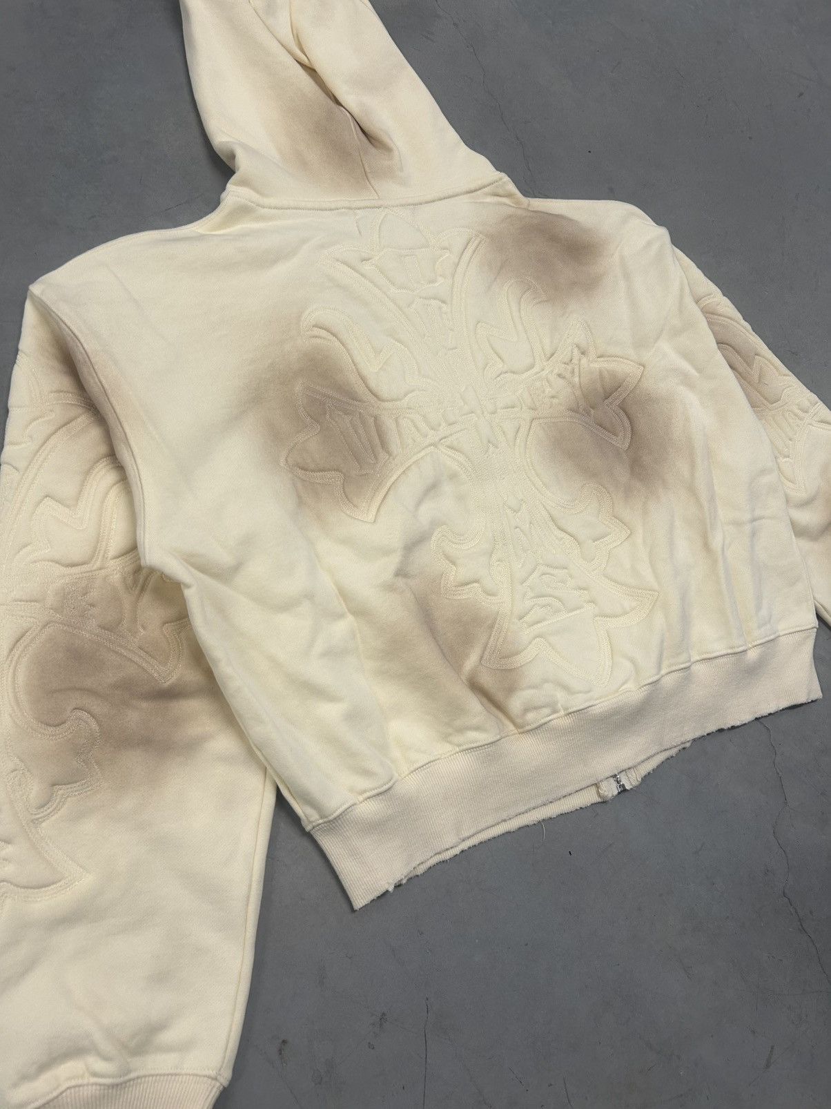 Vale Vale Forever Valley Dreams Ivory Cream Carver Zip Up New Size US XL / EU 56 / 4 - 4 Thumbnail