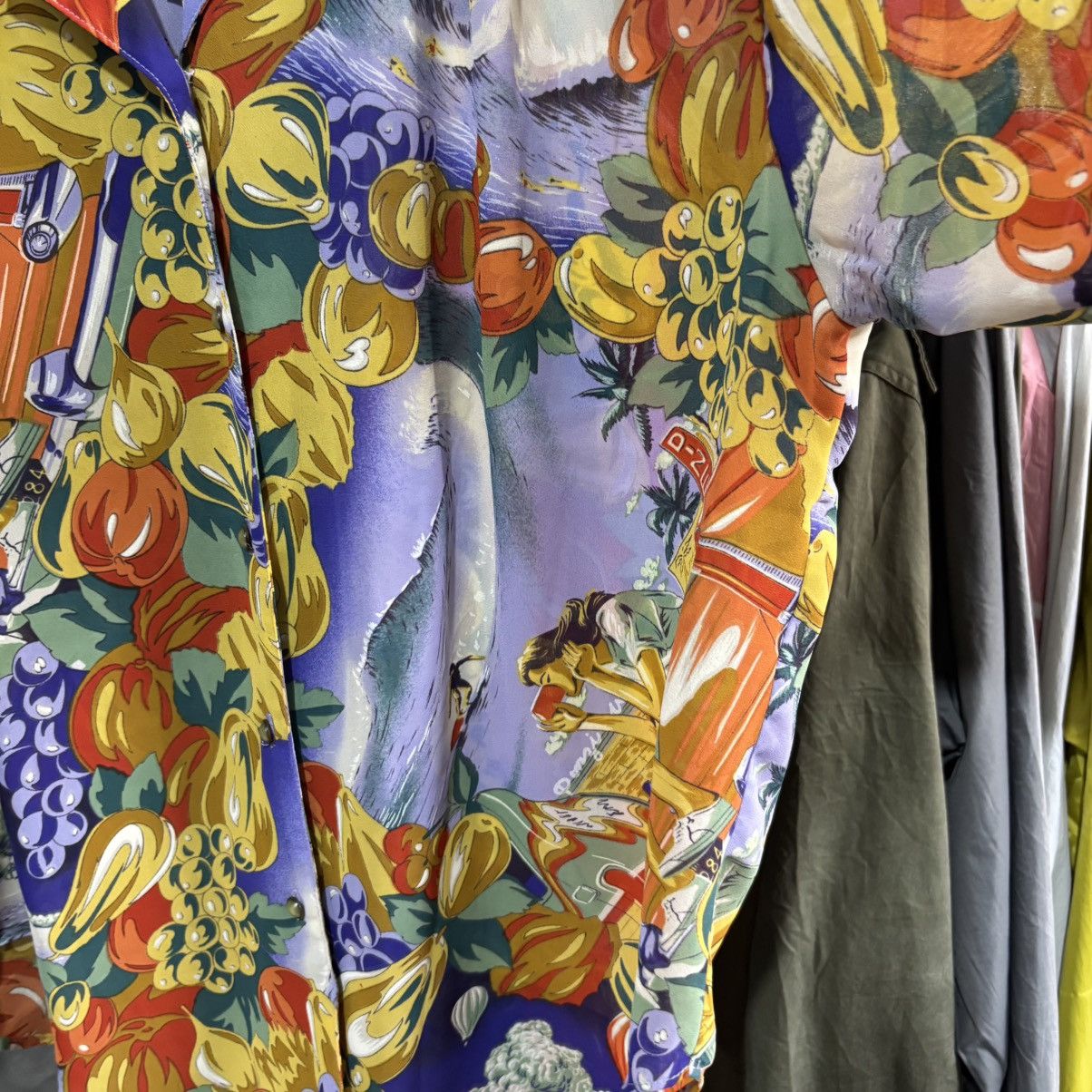 Vintage Vintage blouse hawaiian shirt Size L / US 10 / IT 46 - 3 Thumbnail