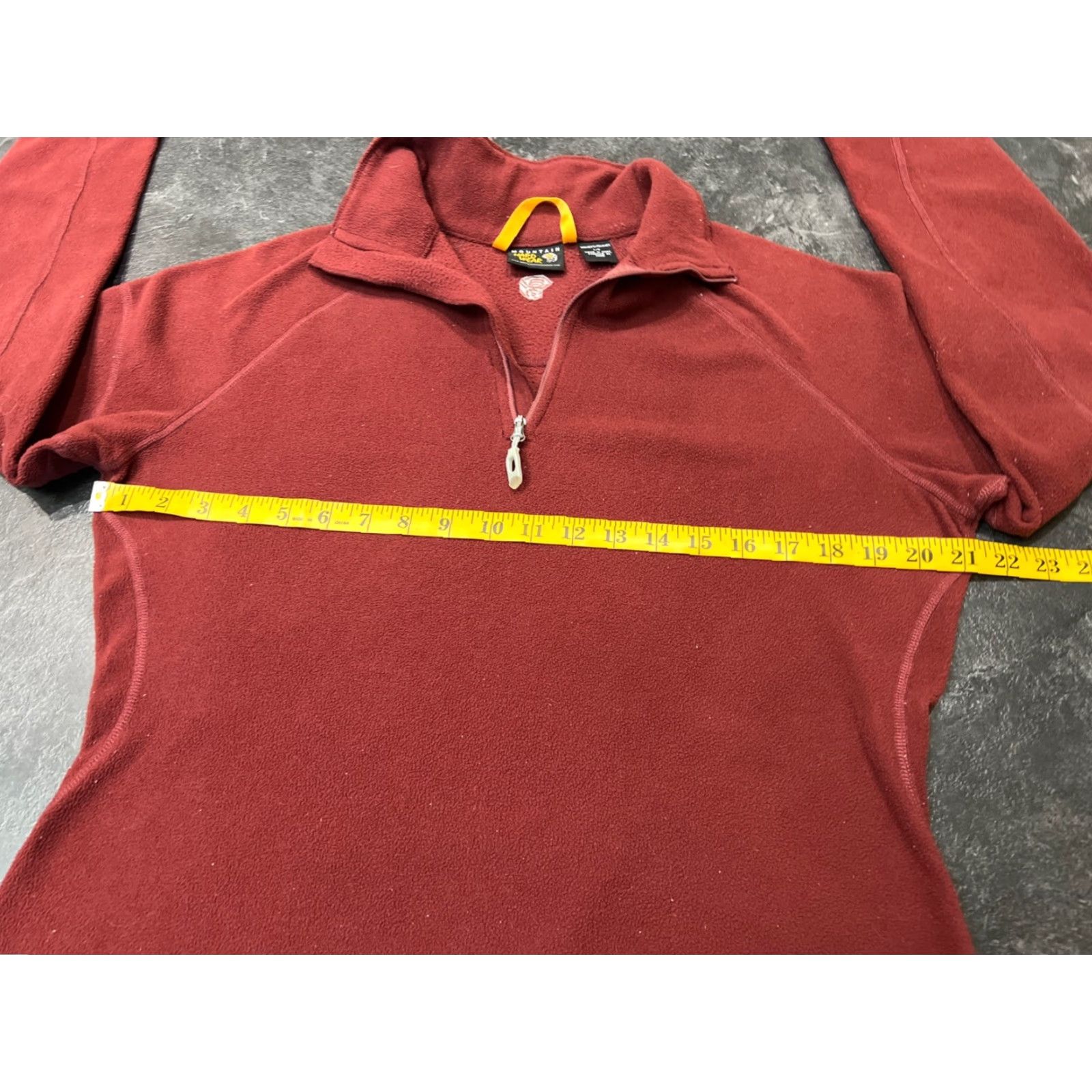 Mountain Hardwear Mountain Hardwear Women's Fleece Pullover Sweater Medium Red 1/4 Zip Outdoor Activewear Size M / US 6-8 / IT 42-44 - 7 Thumbnail