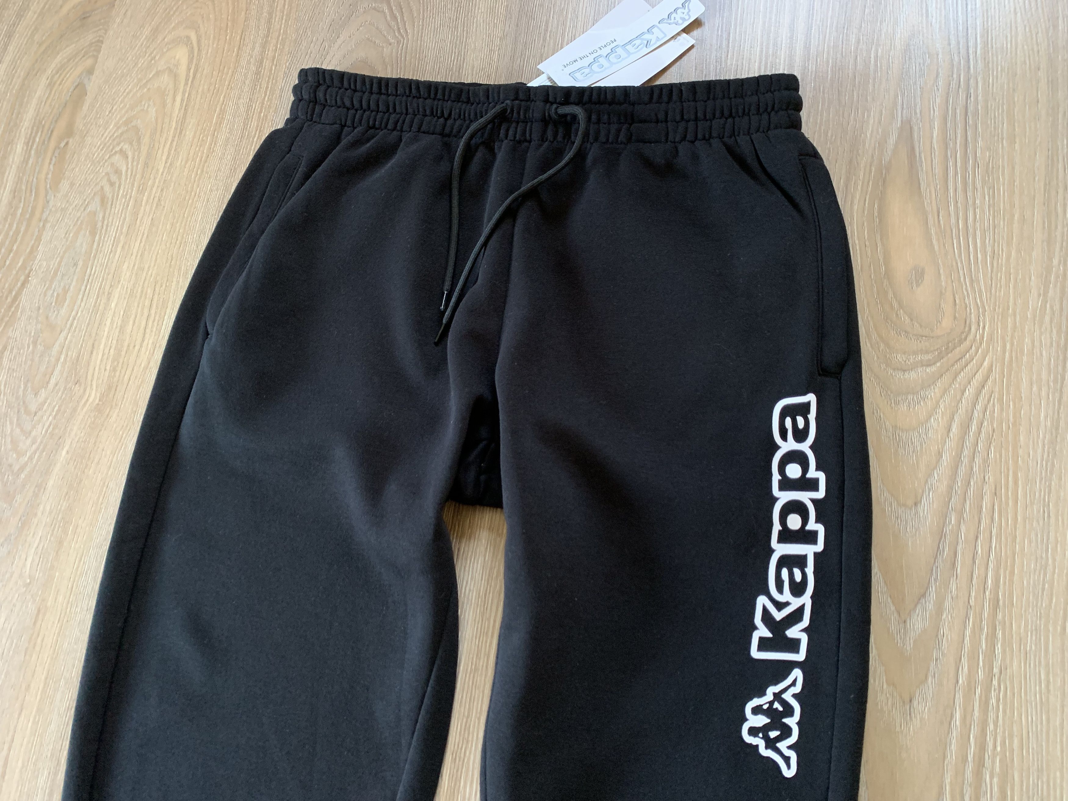 Kappa Kappa New Black Cotton Sweatpants Size US 34 / EU 50 - 3 Thumbnail