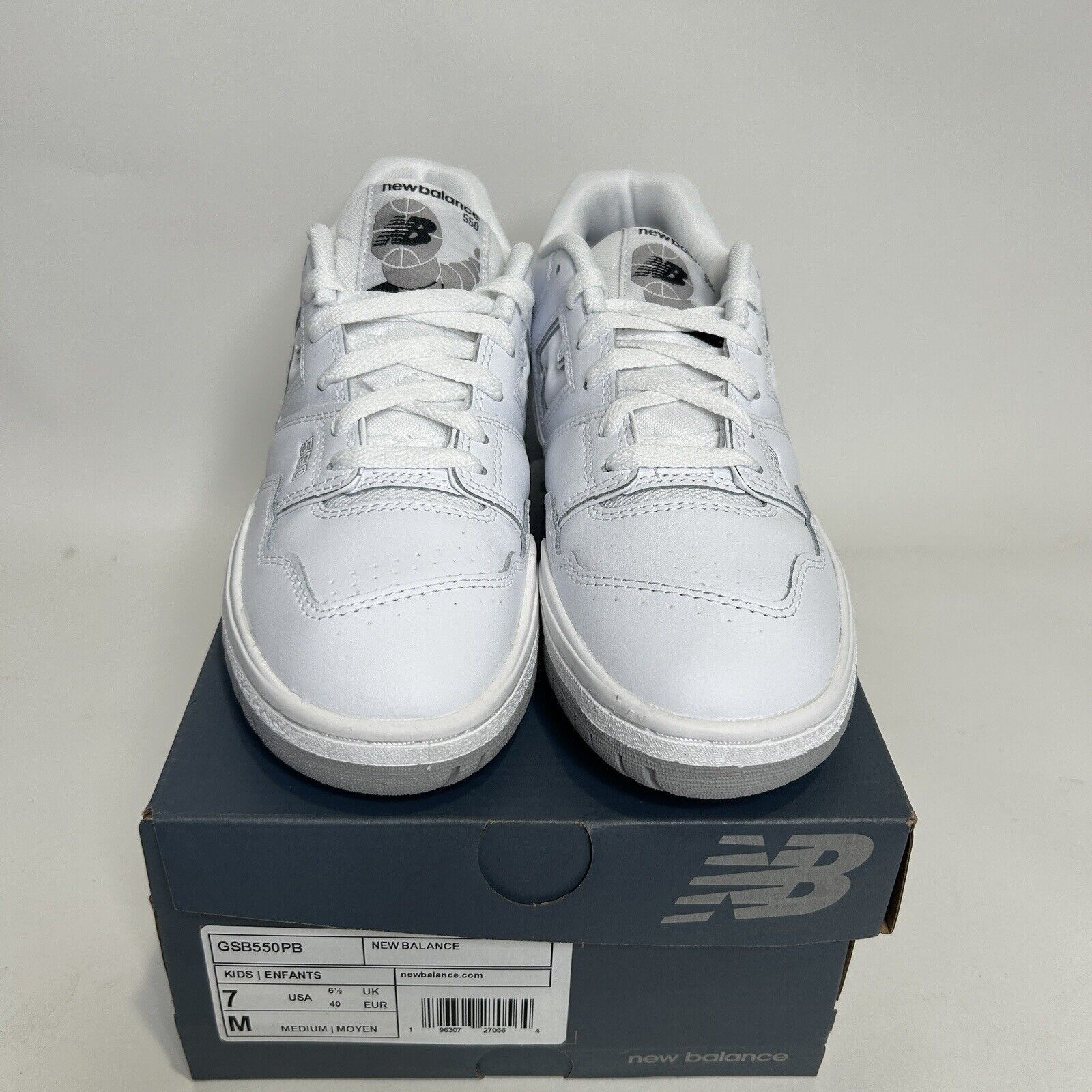 New Balance New Balance 550 Shoes GS “White Grey” 2024 Size US 8.5 / IT 38.5 - 2 Thumbnail