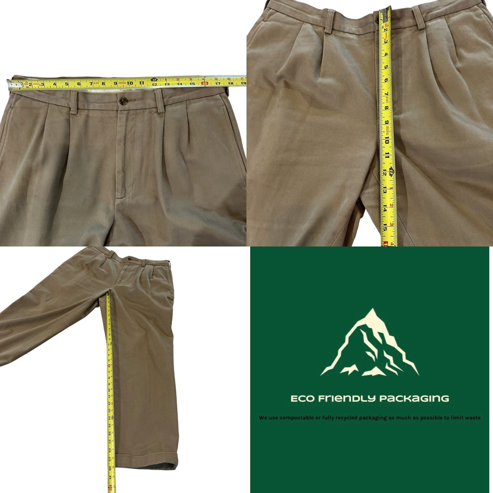 Brooks Brothers Brooks Brothers Pants Mens 35x30 Beige Tan 346 Size US 35 - 8 Thumbnail