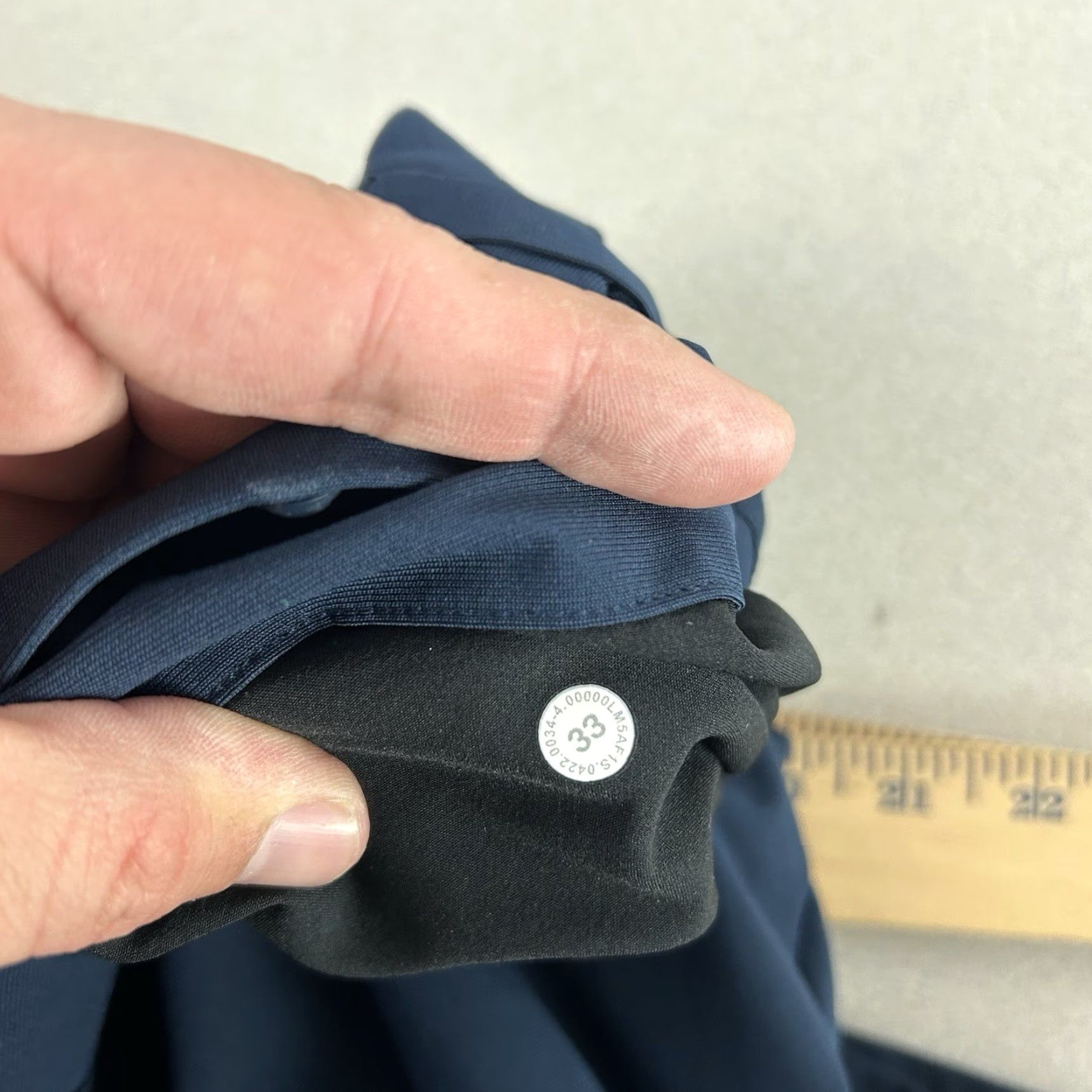 Lululemon Lululemon ABC Commission Pants Slim Men’s 32x28 Blue Warpstreme Chino LM5AF1S Size US 33 - 7 Thumbnail